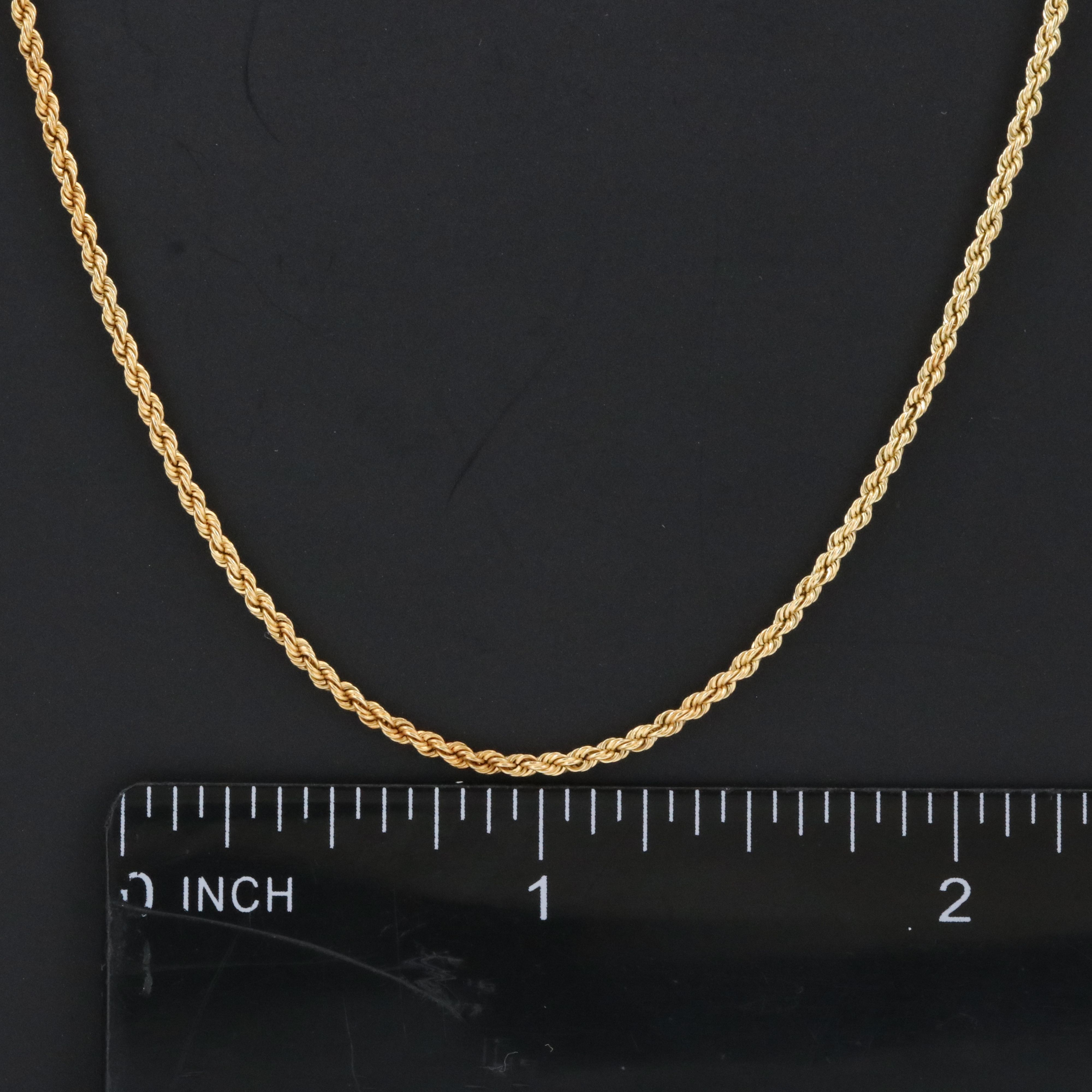 14K Braided Rope Chain Necklace