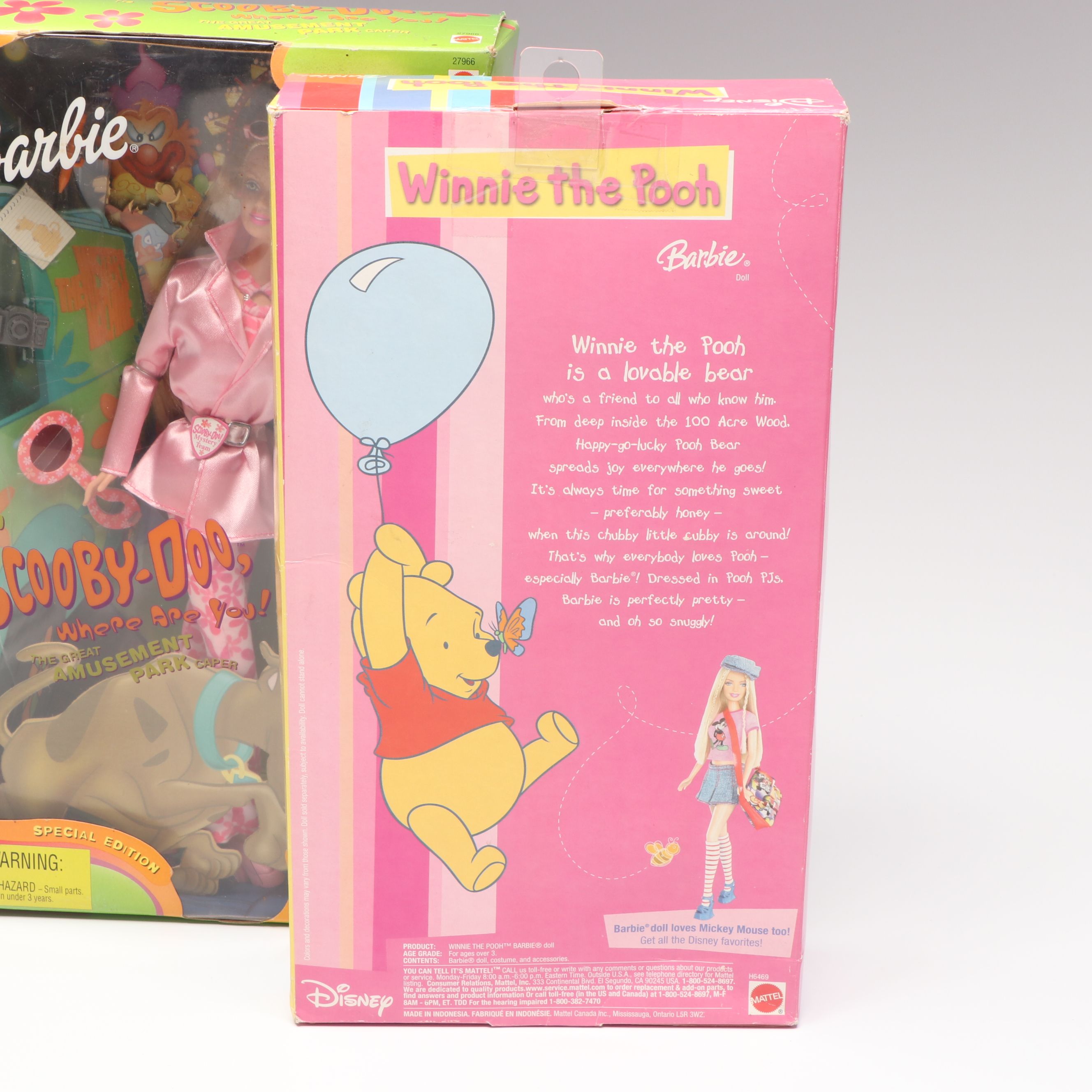 Barbie "Winnie the Pooh" Doll with Other Barbie Dolls