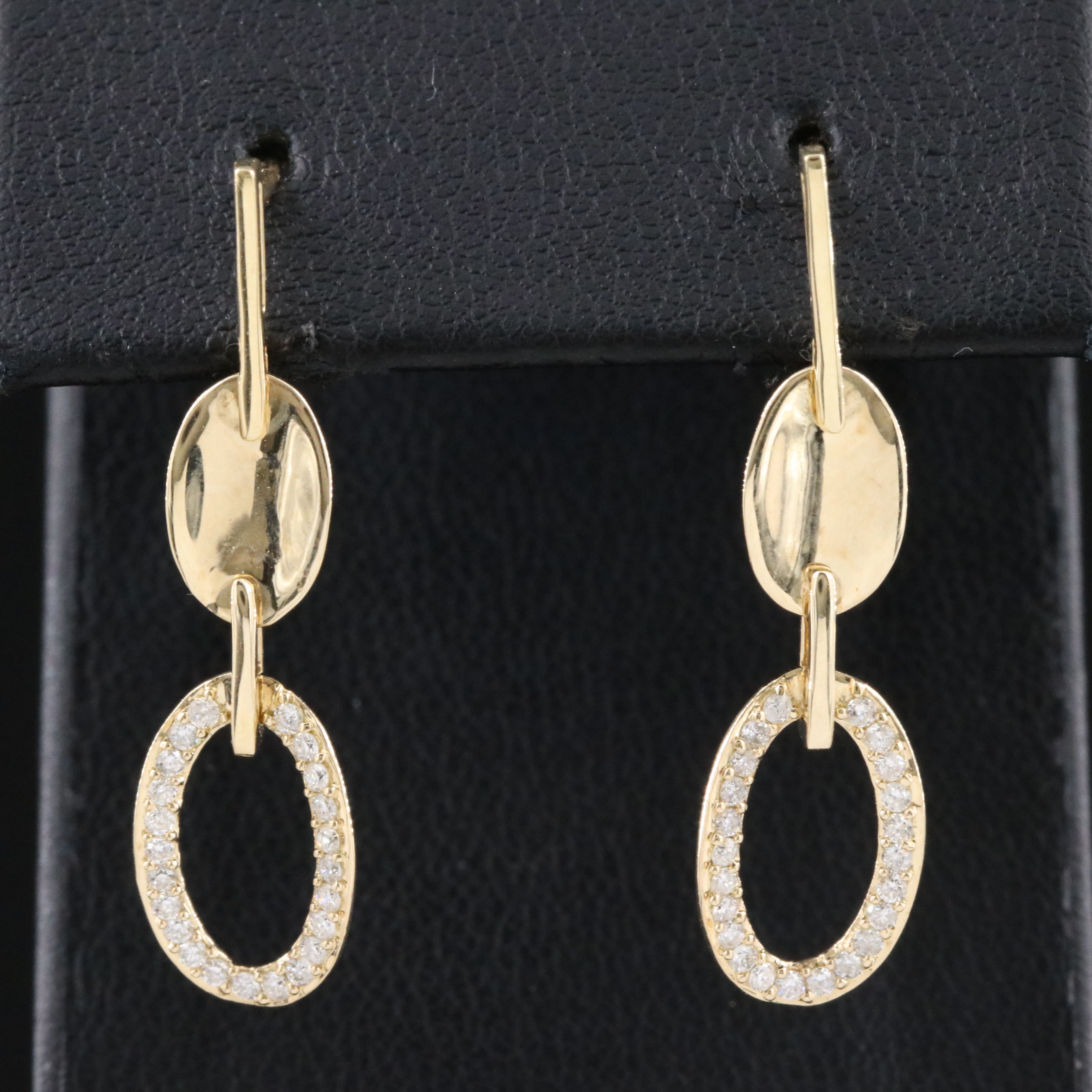 14K 0.31 CTW Diamond Drop Earrings