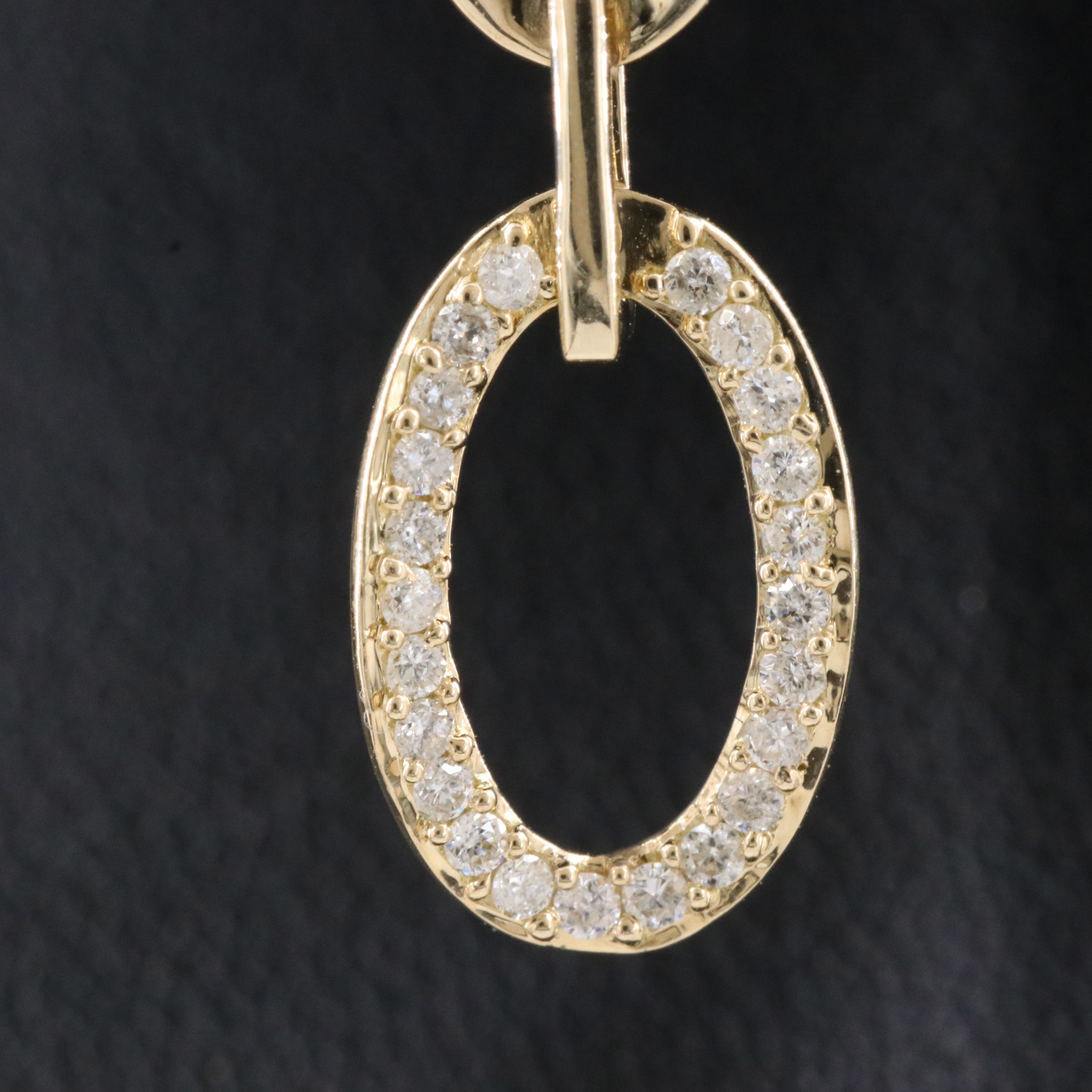 14K 0.31 CTW Diamond Drop Earrings