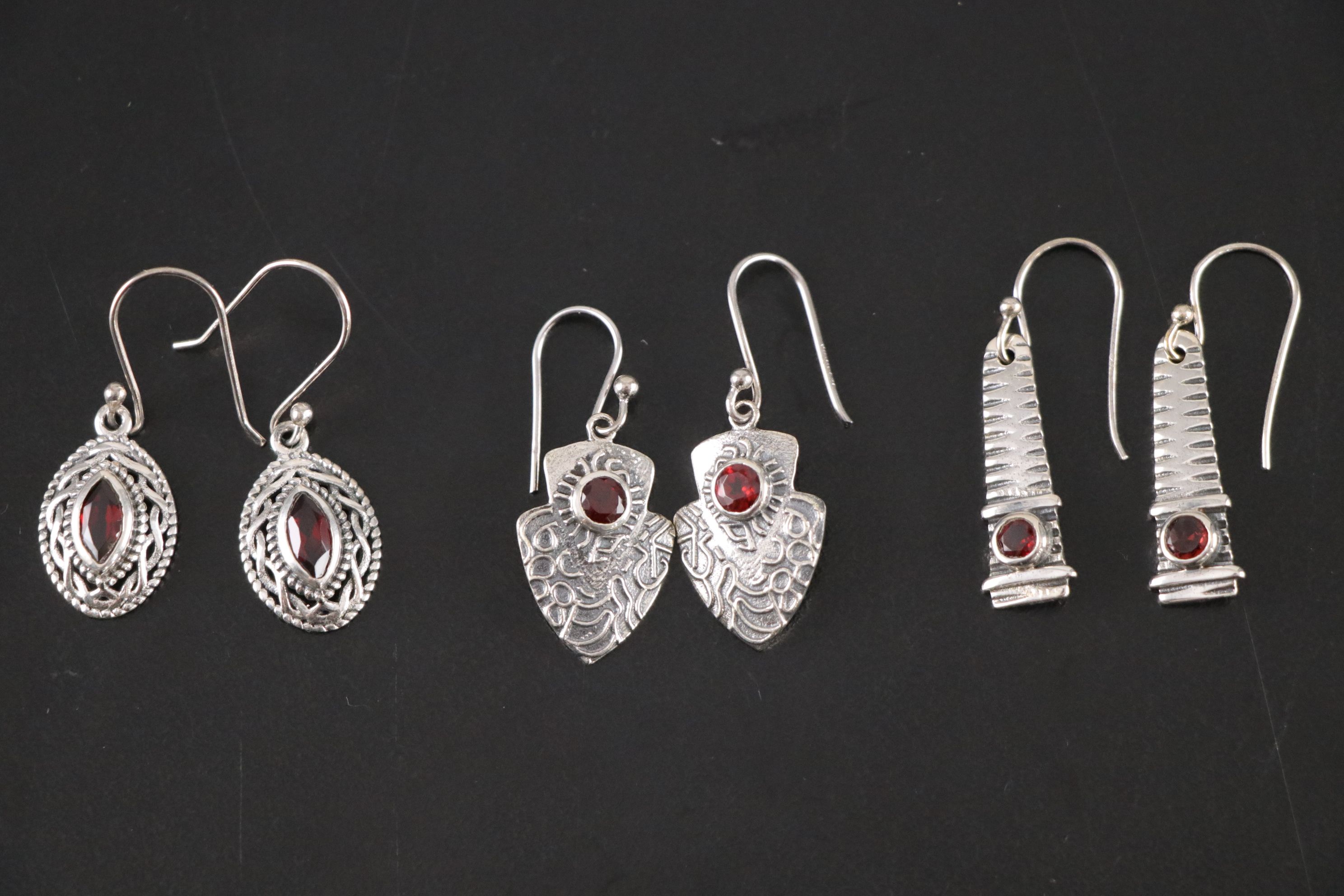 14 Assorted Sterling Silver Rings, Necklaces and Earrings