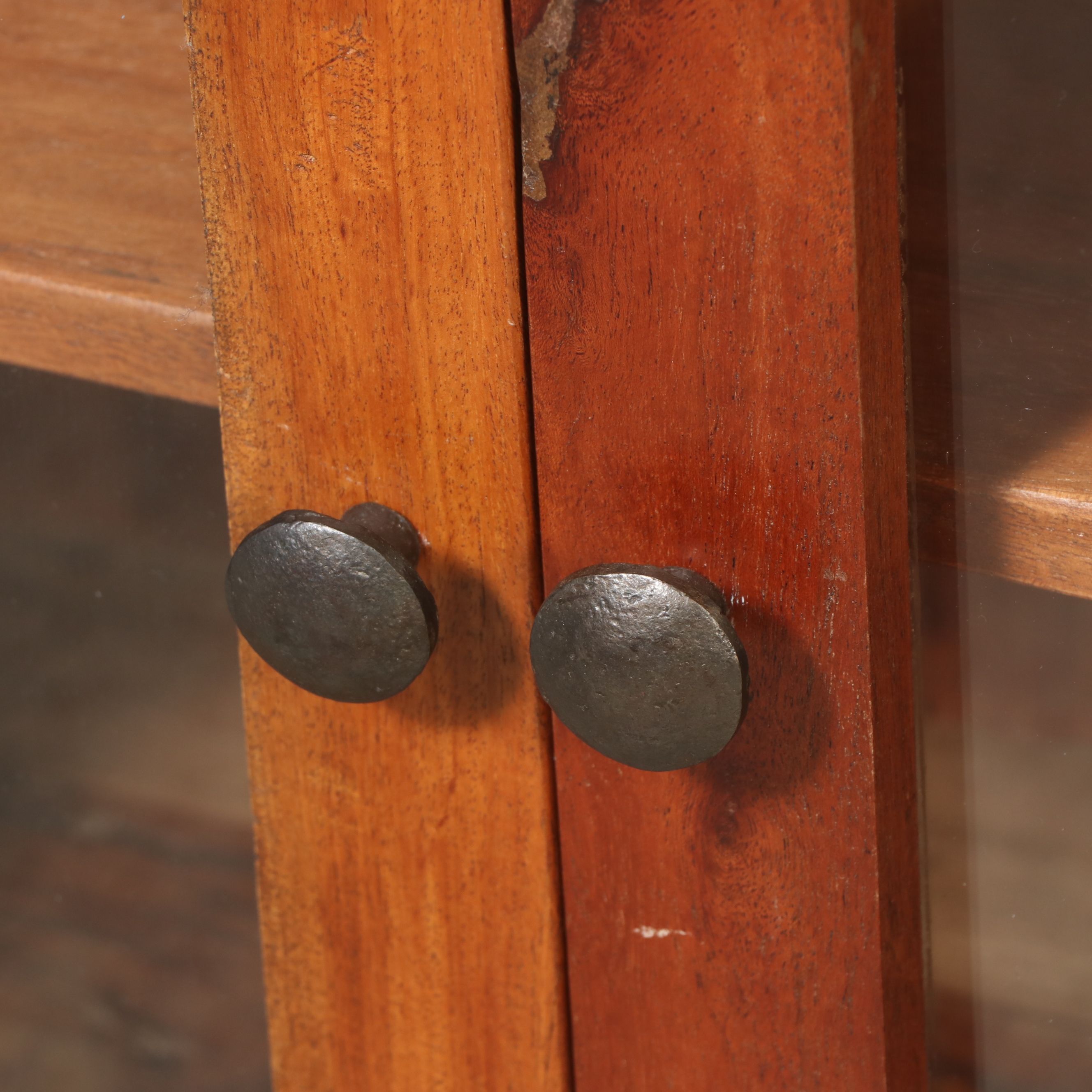 Contemporary Teak and Metal Cabinet