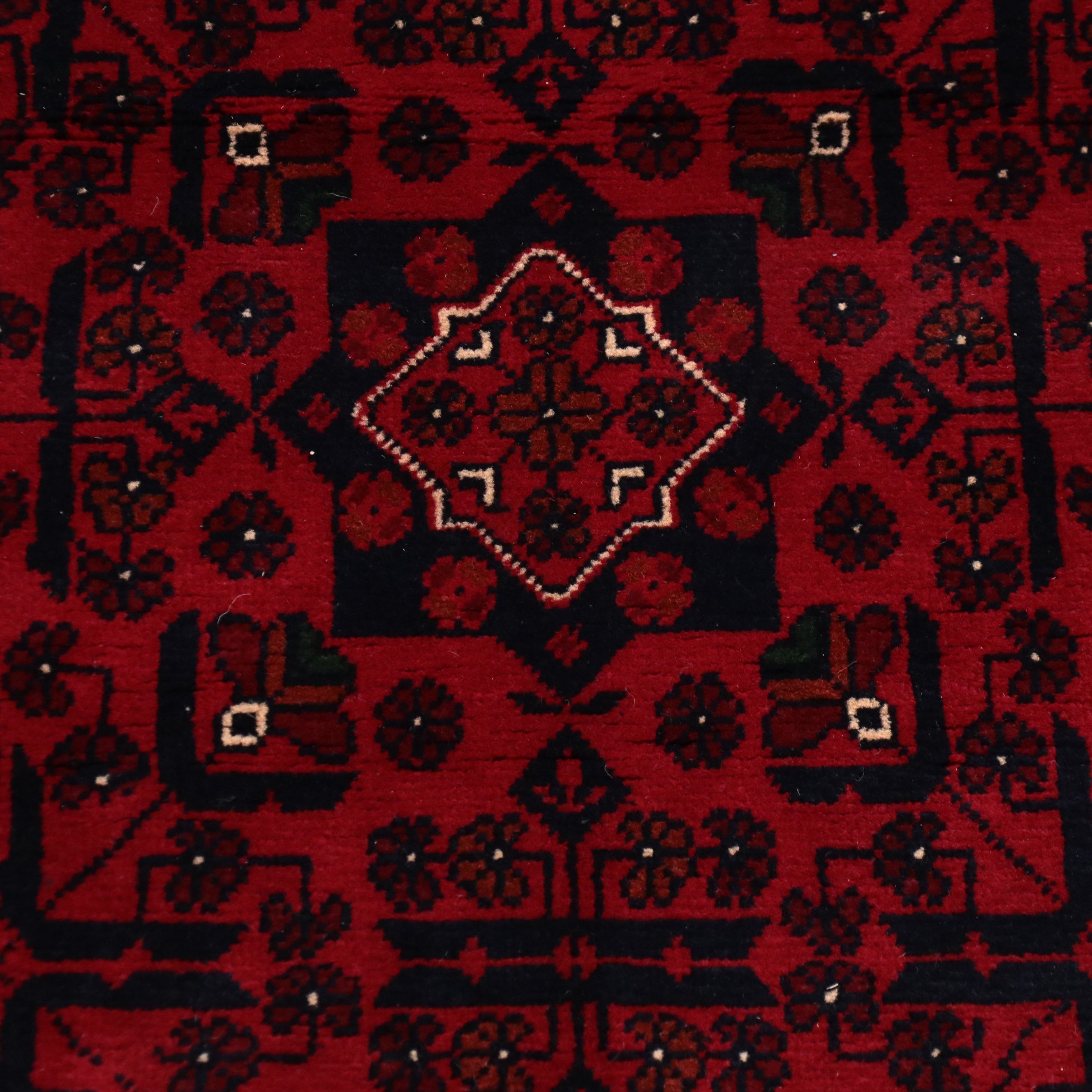 3'1 x 5'4 Hand-Knotted Afghan Kunduz Area Rug