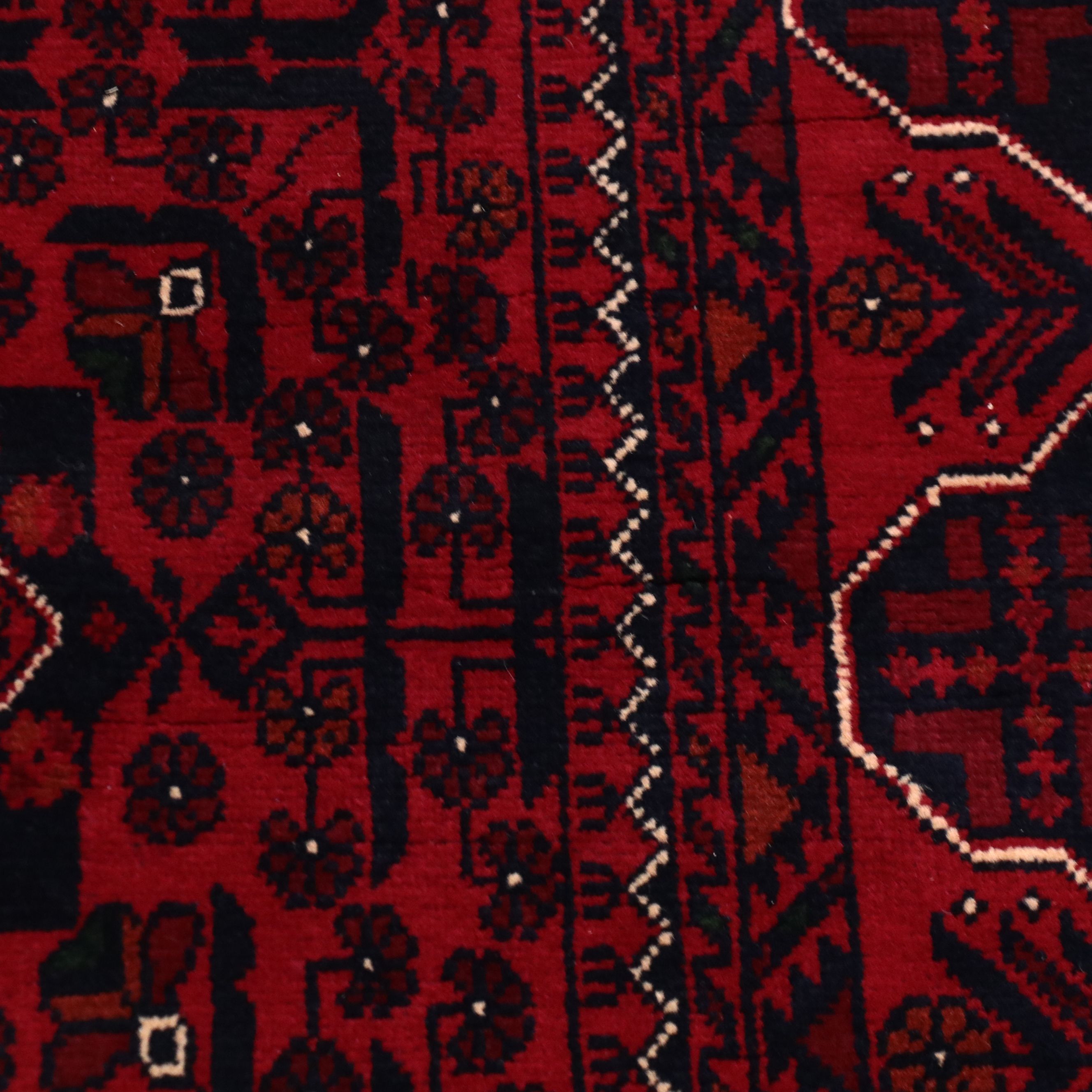 3'1 x 5'4 Hand-Knotted Afghan Kunduz Area Rug