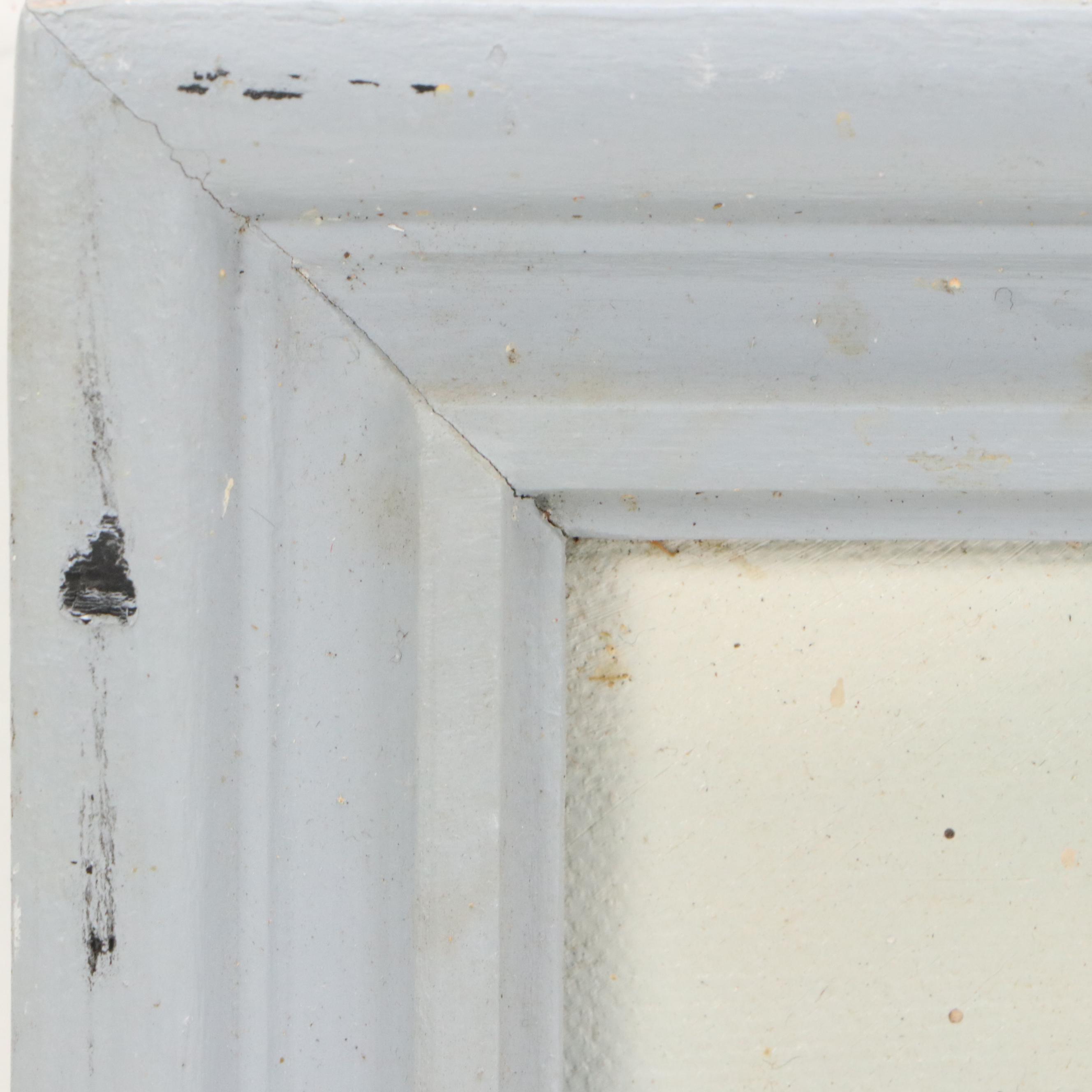 Seascape Oil Painting of Lighthouse with Sand Dunes, Late 20th Century