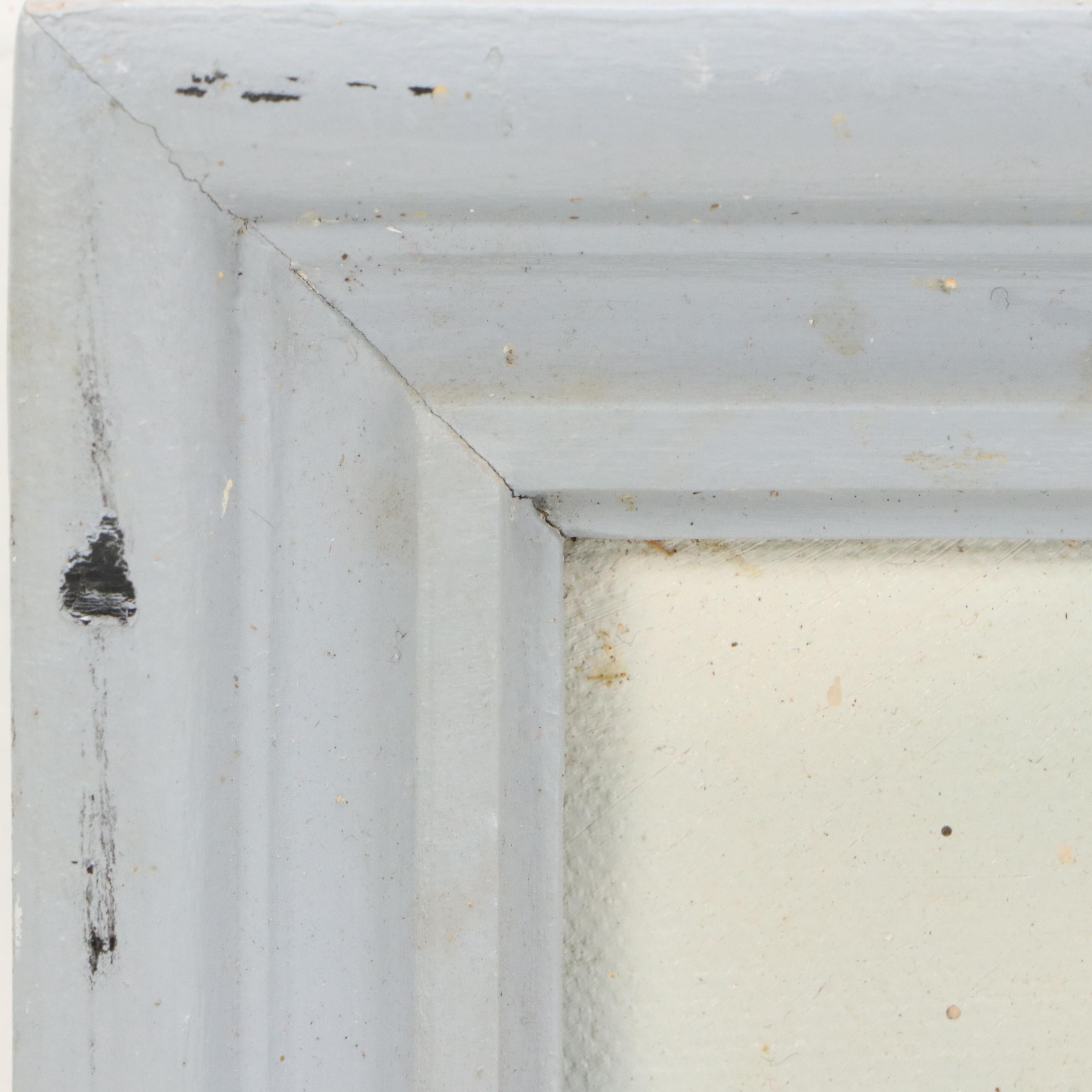 Seascape Oil Painting of Lighthouse with Sand Dunes, Late 20th Century
