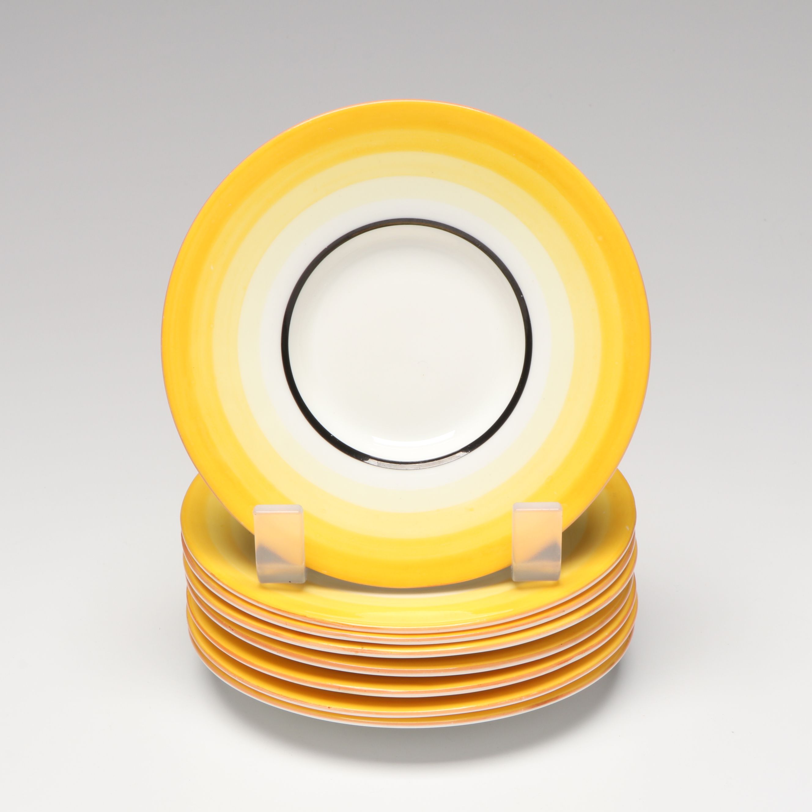 Wedgwood Art Deco Style Coffee Demitasse Cups and Saucers