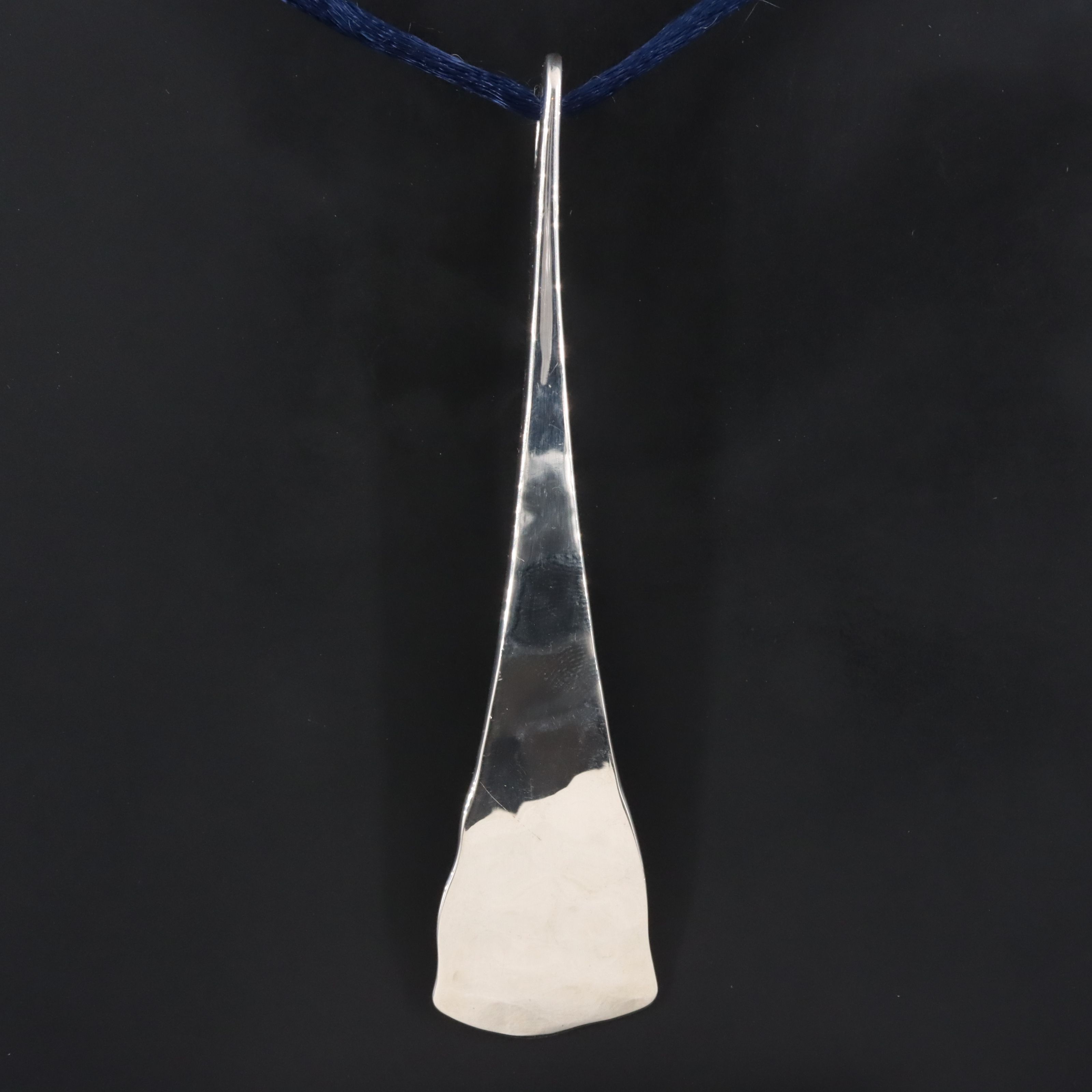 Robert Lee Morris Studio Sterling Tapered Pendant Necklace