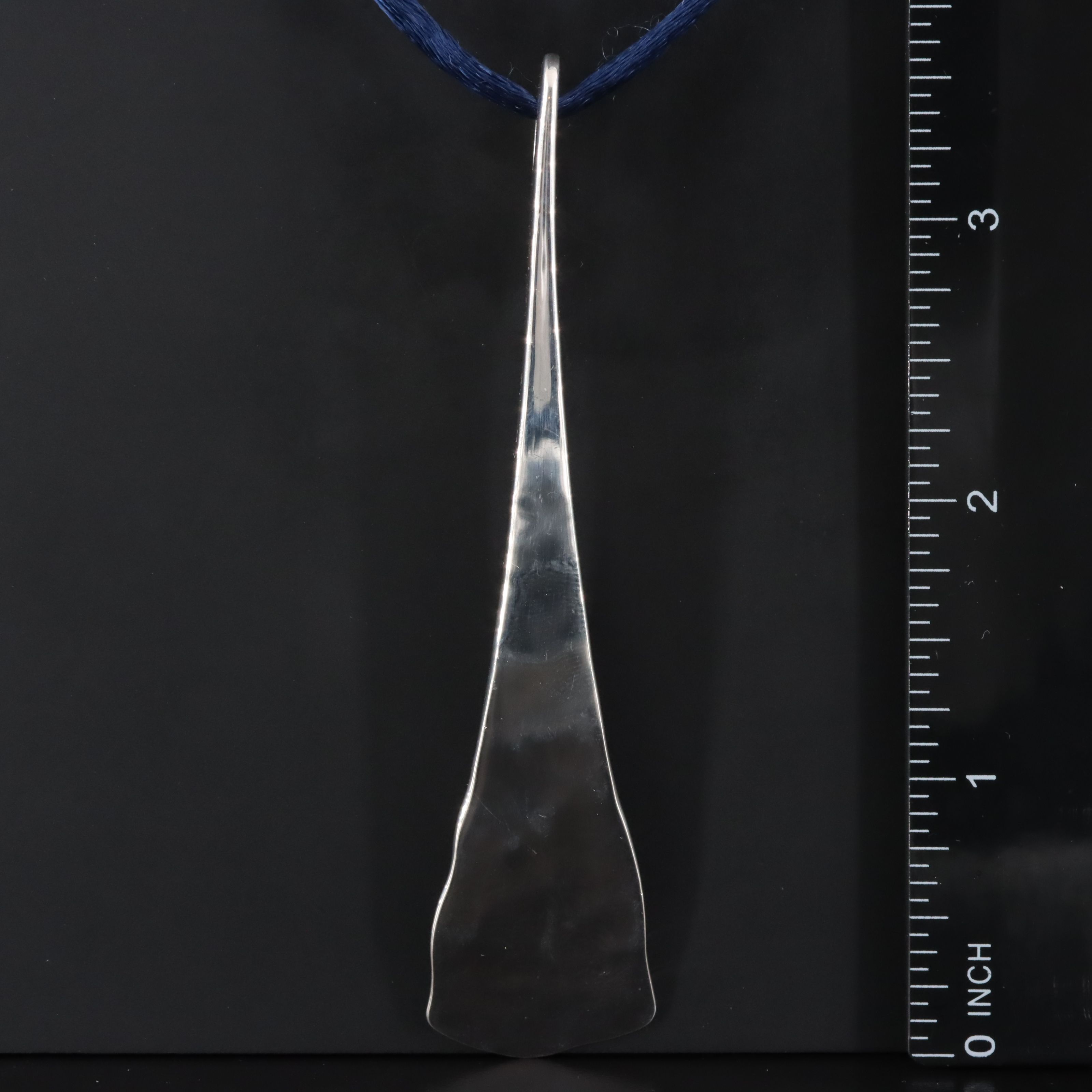 Robert Lee Morris Studio Sterling Tapered Pendant Necklace