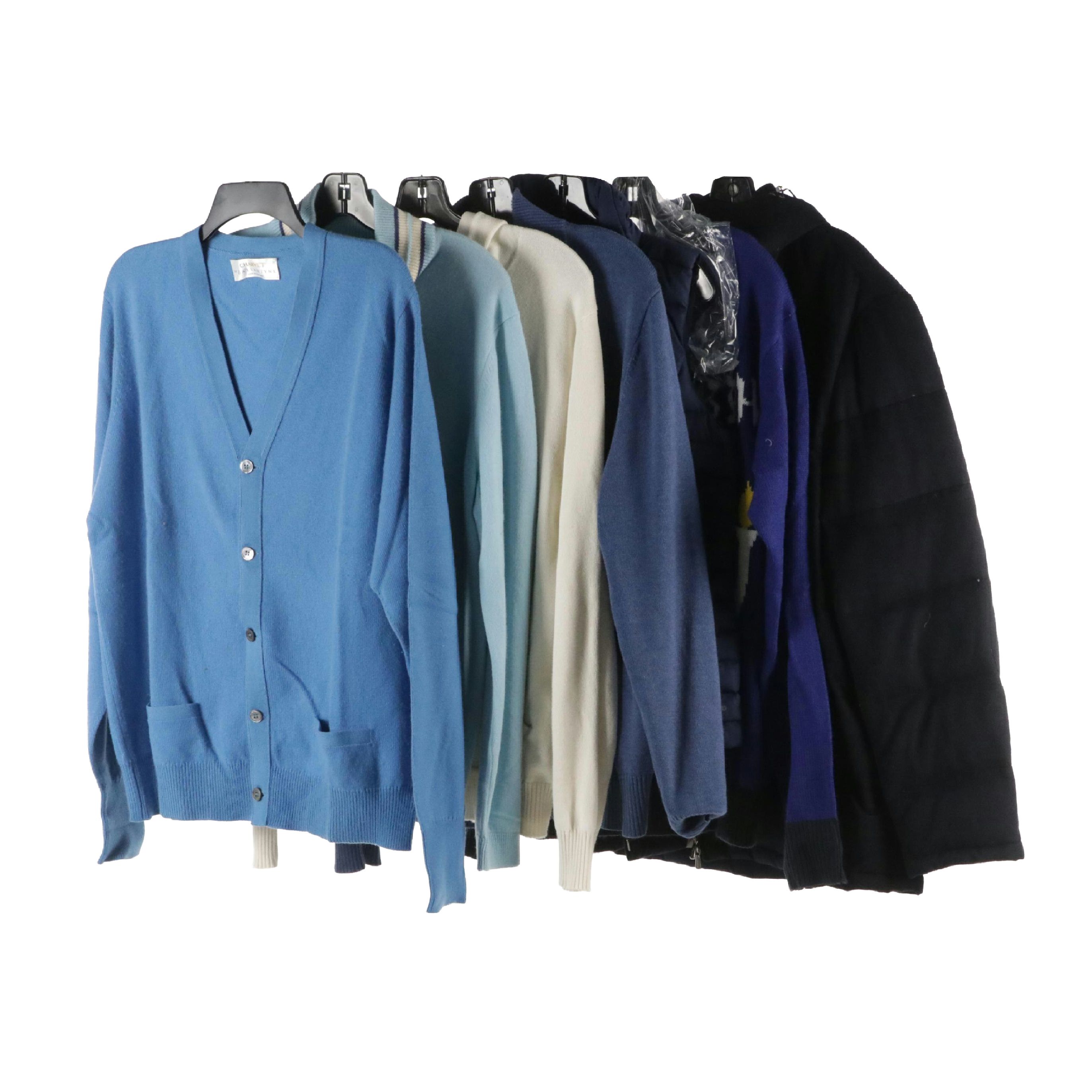 Men's Enrico Mandelli Cashmere Puffer Jacket, Malo Cashmere Quarter Zip & More