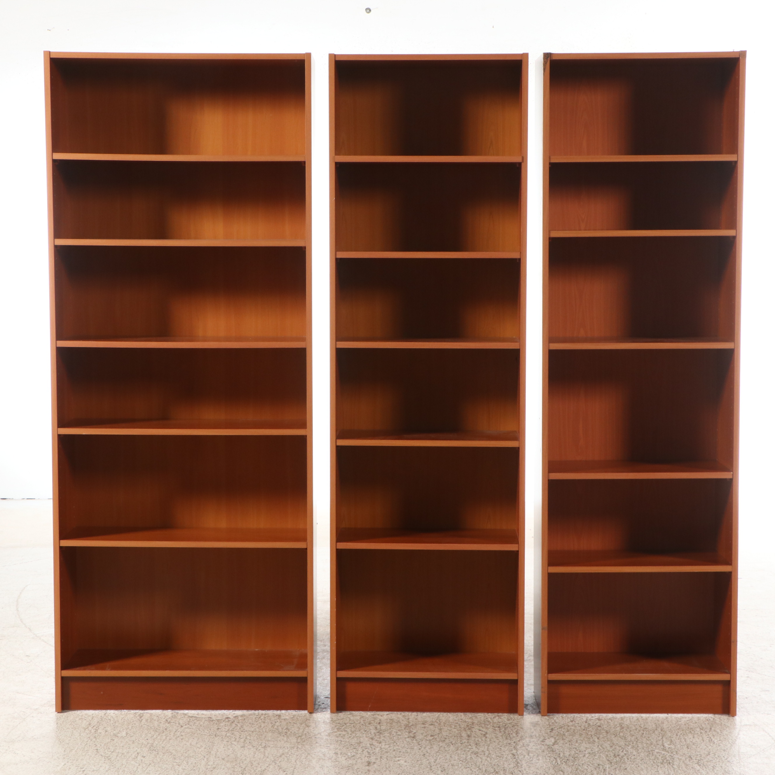 Danish Modern Teak Three-Piece Bookcase