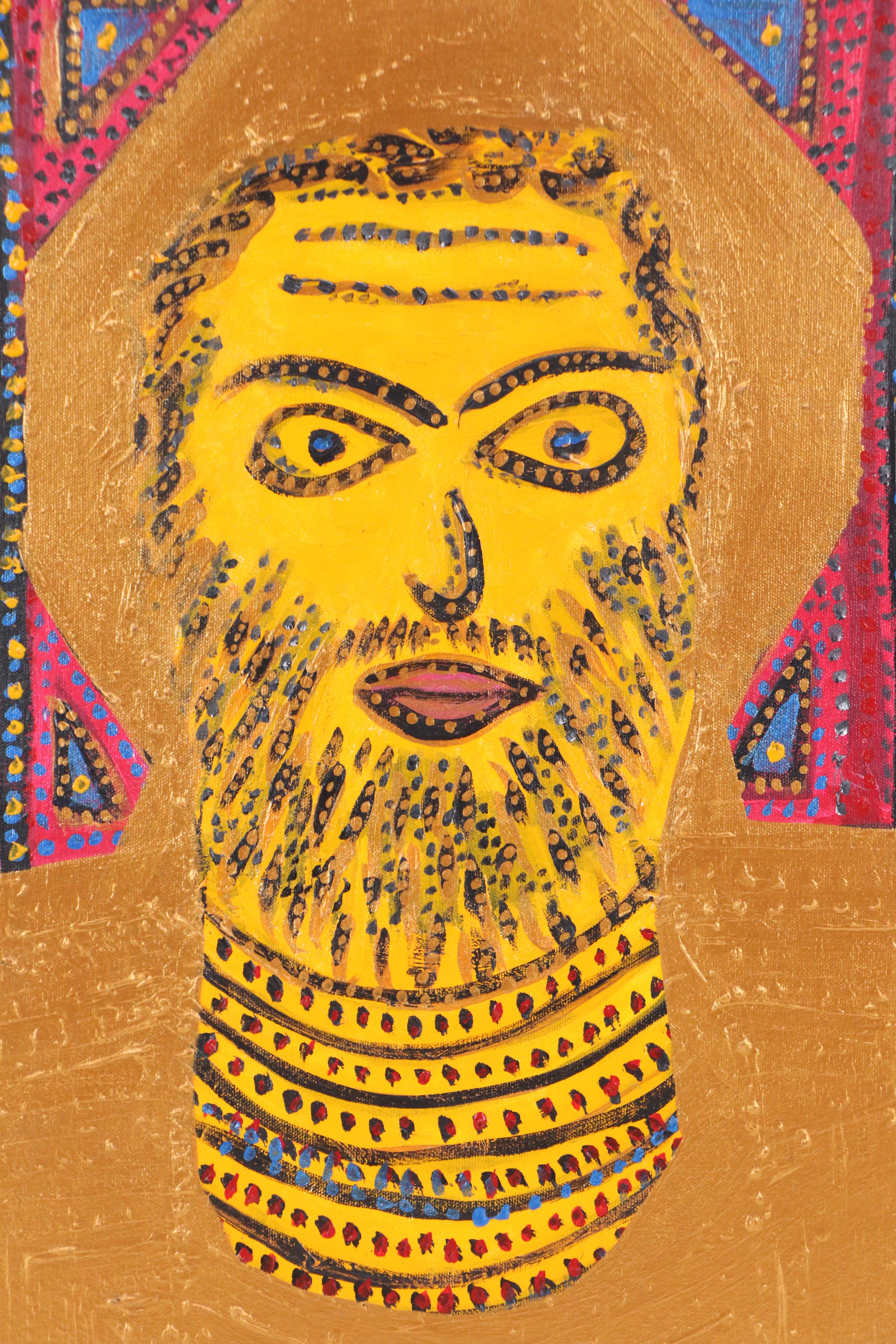 Acrylic Folk Painting "Homage: Bob Dylan," 2006