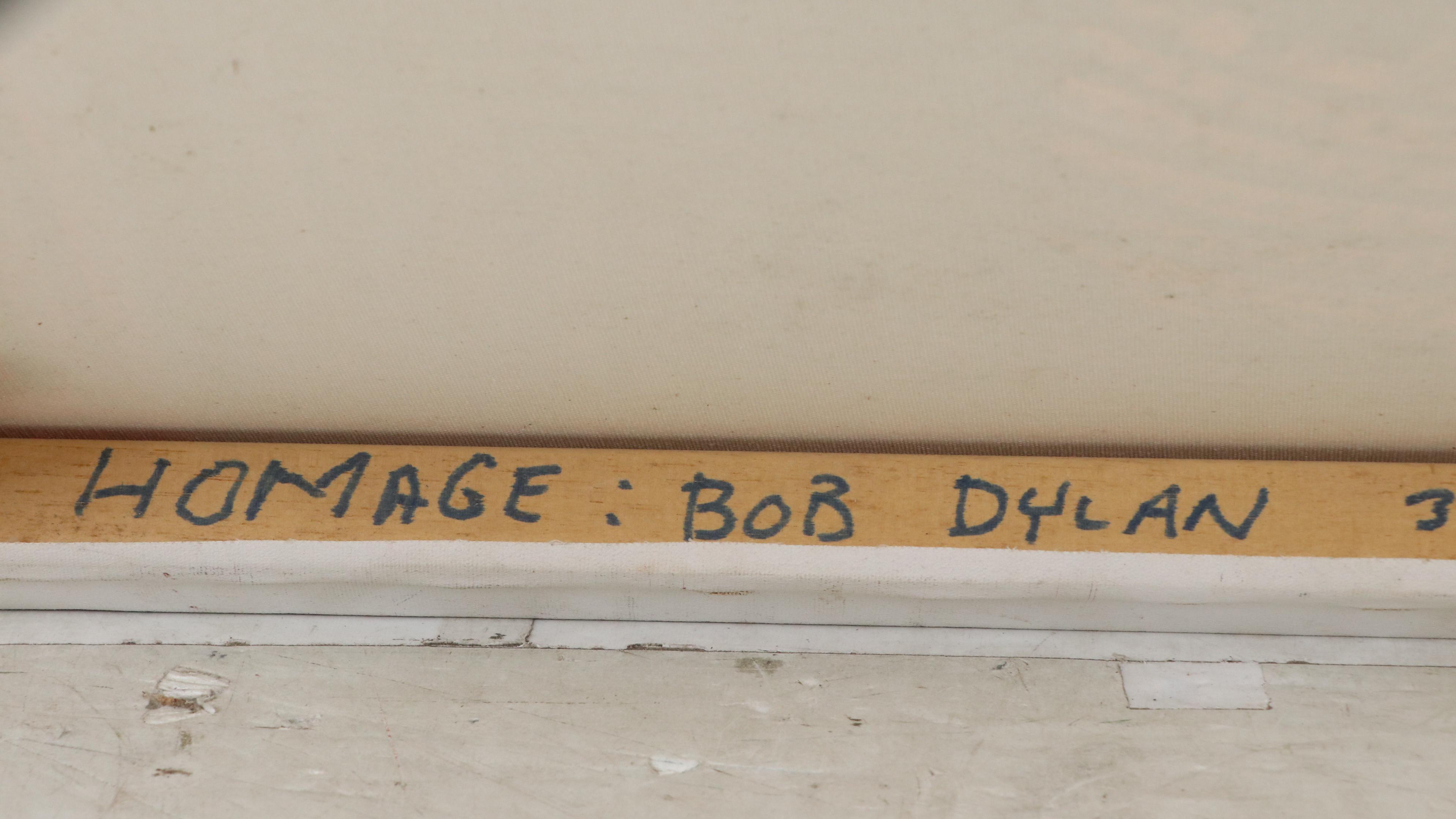 Acrylic Folk Painting "Homage: Bob Dylan," 2006