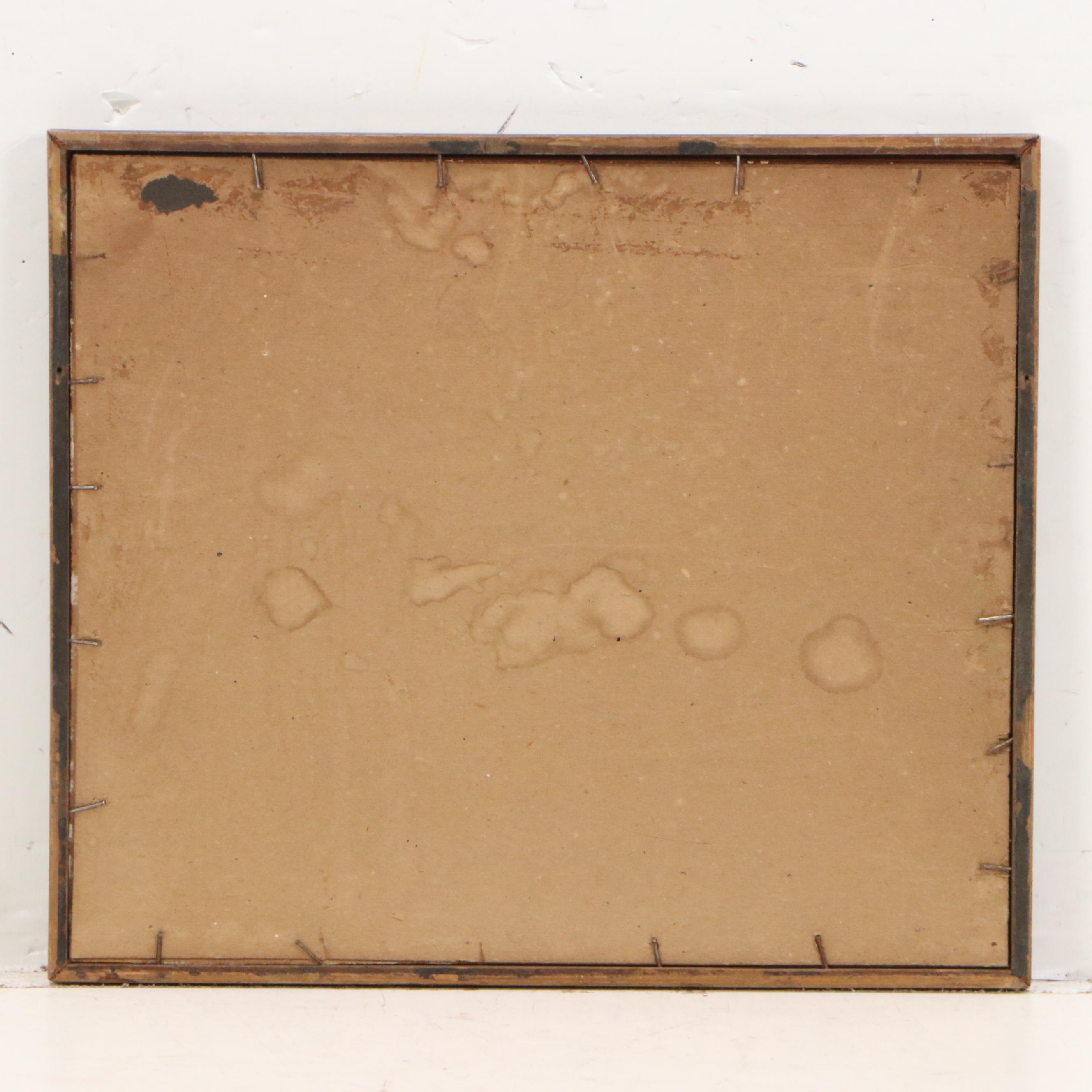 H. Brierley Rolling Hills Landscape Watercolor Painting