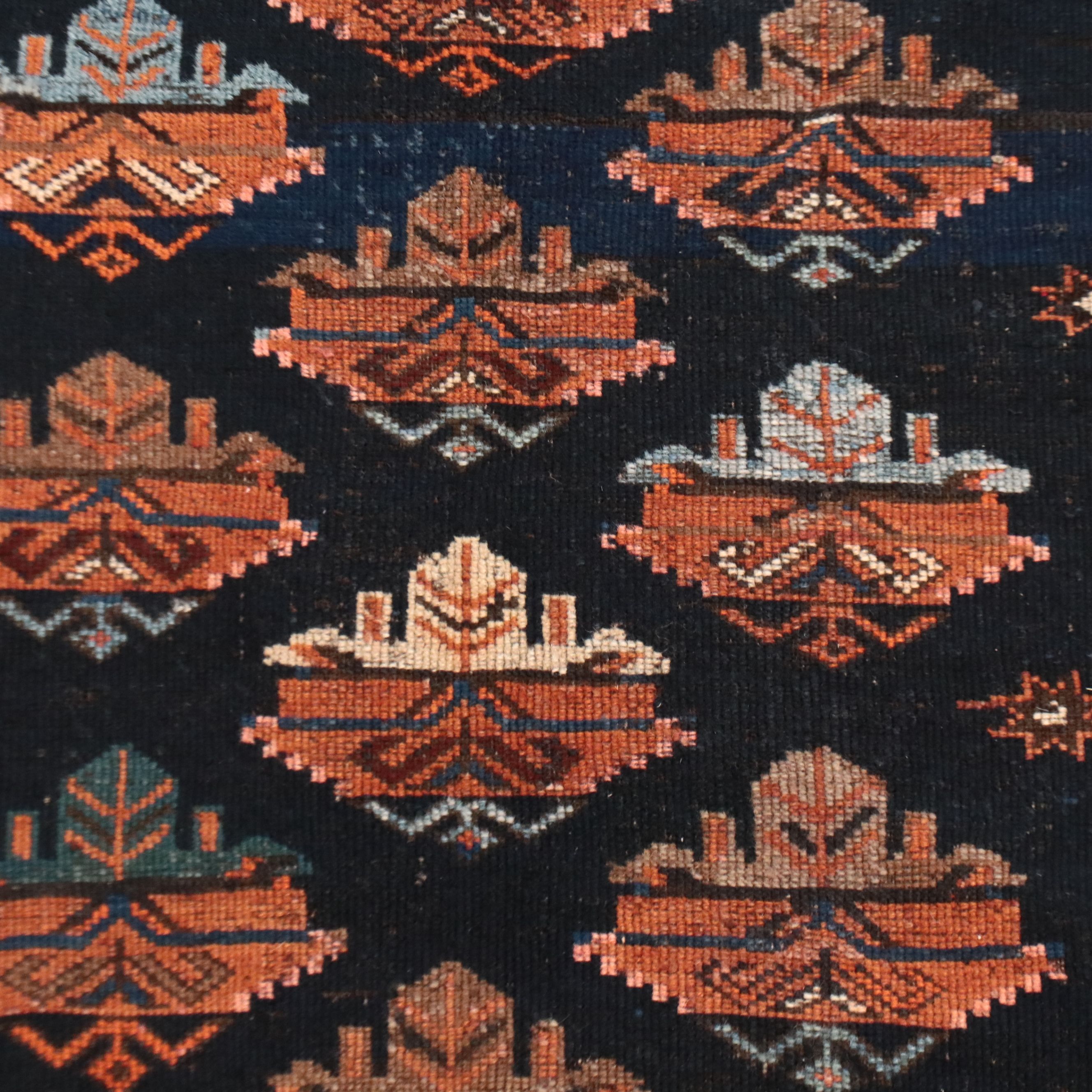 3'8 x 7'6 Hand-Knotted Caucasian Kazak Area Rug