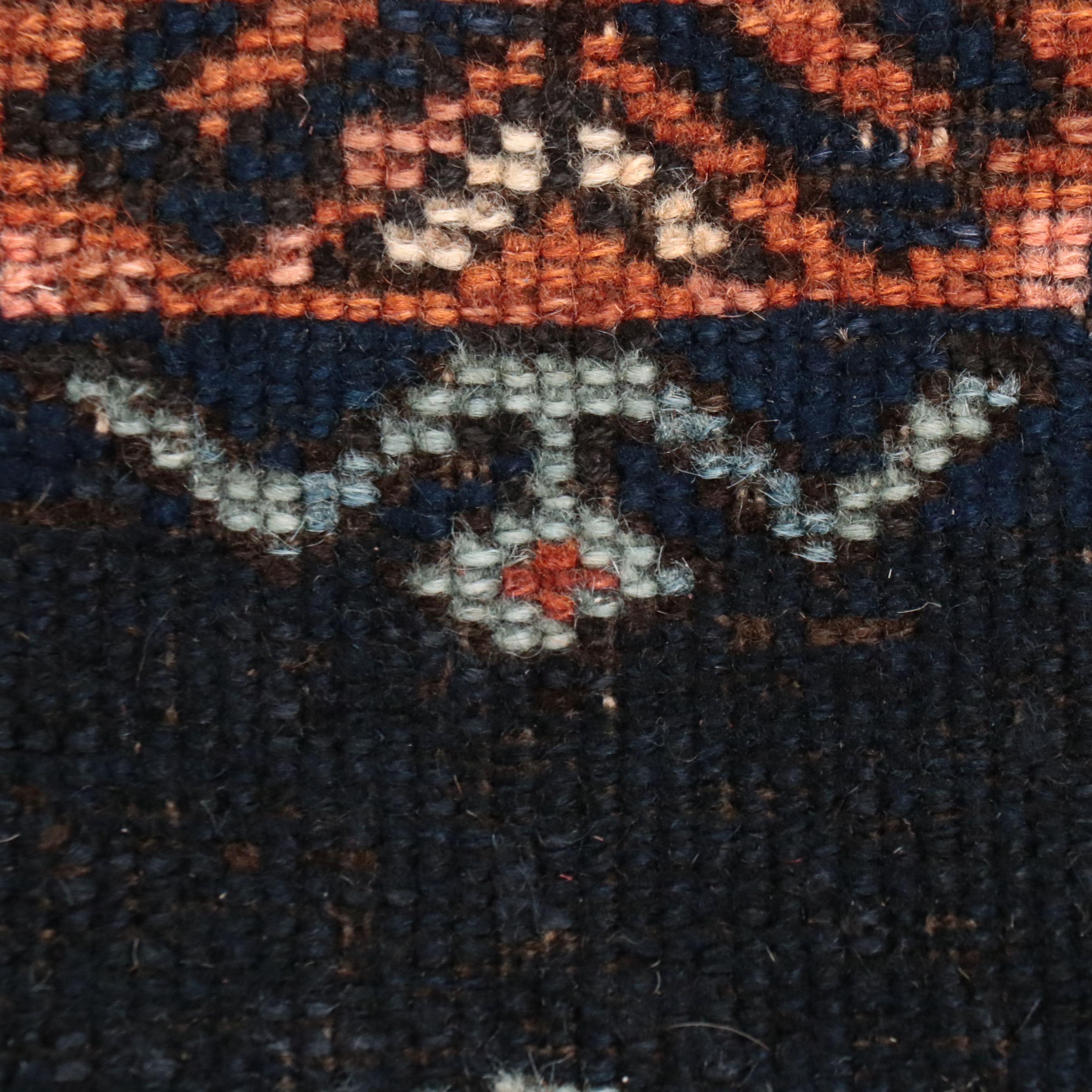 3'8 x 7'6 Hand-Knotted Caucasian Kazak Area Rug