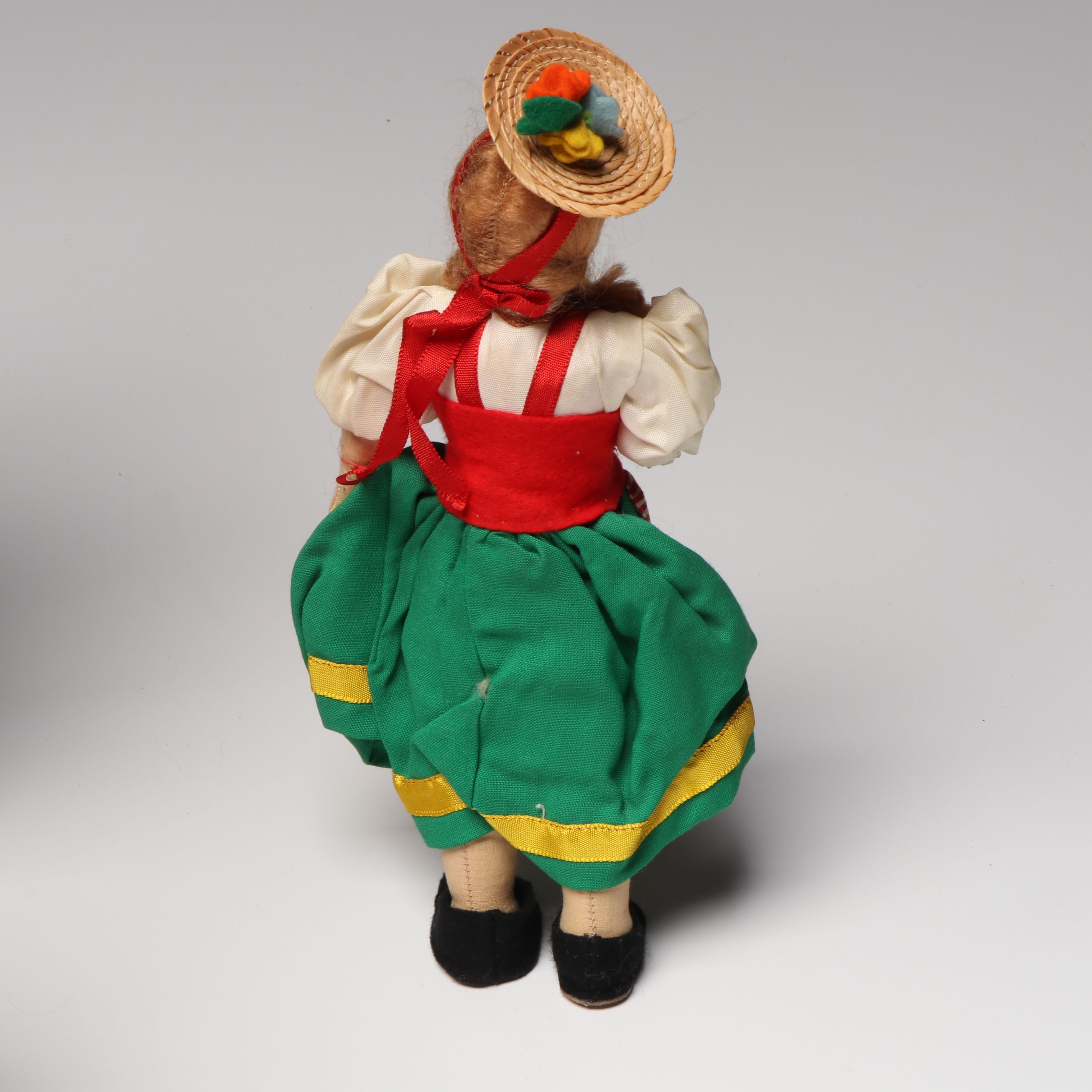 Baitz Austrian Papier-Mâché Doll with Italian and Other Hand-Painted Dolls