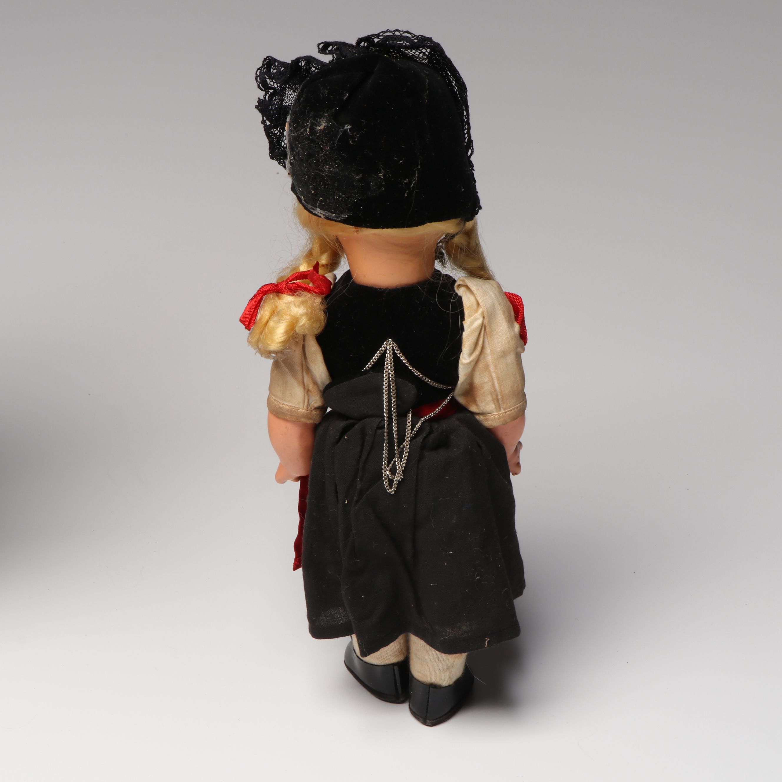 Baitz Austrian Papier-Mâché Doll with Italian and Other Hand-Painted Dolls