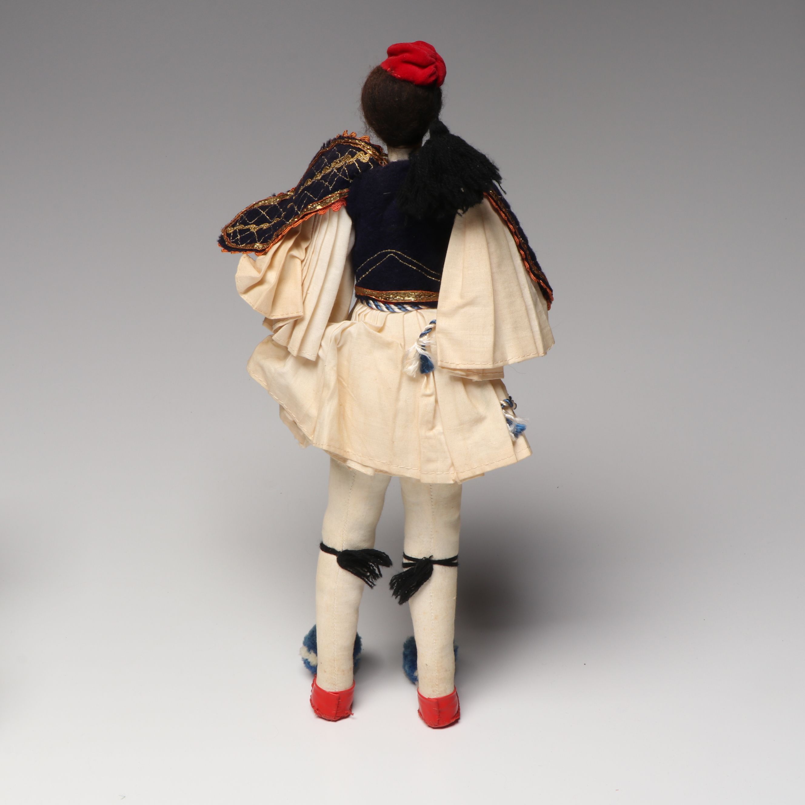 Baitz Austrian Papier-Mâché Doll with Italian and Other Hand-Painted Dolls