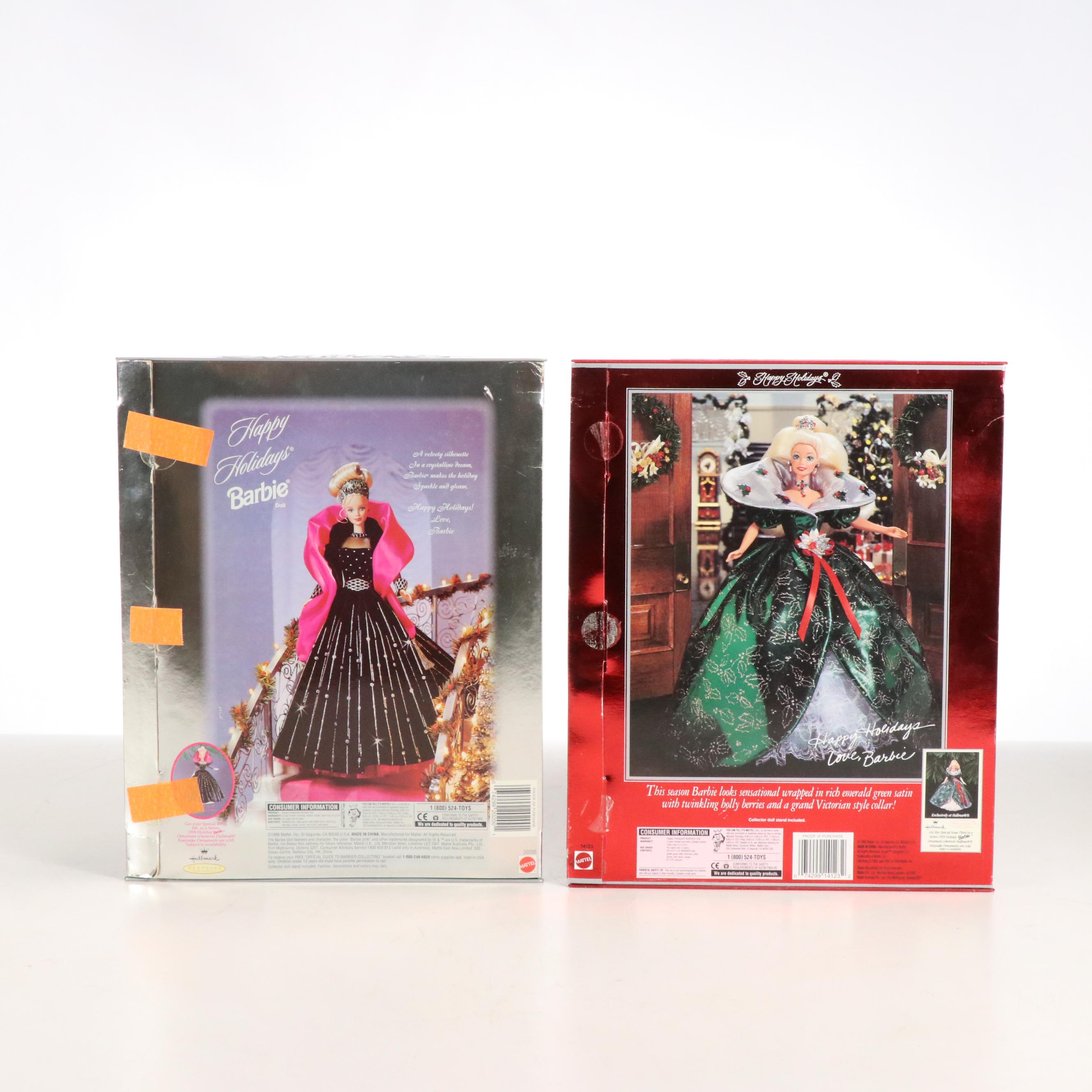 Barbie "Winter Velvet" with "Happy Holidays" Dolls