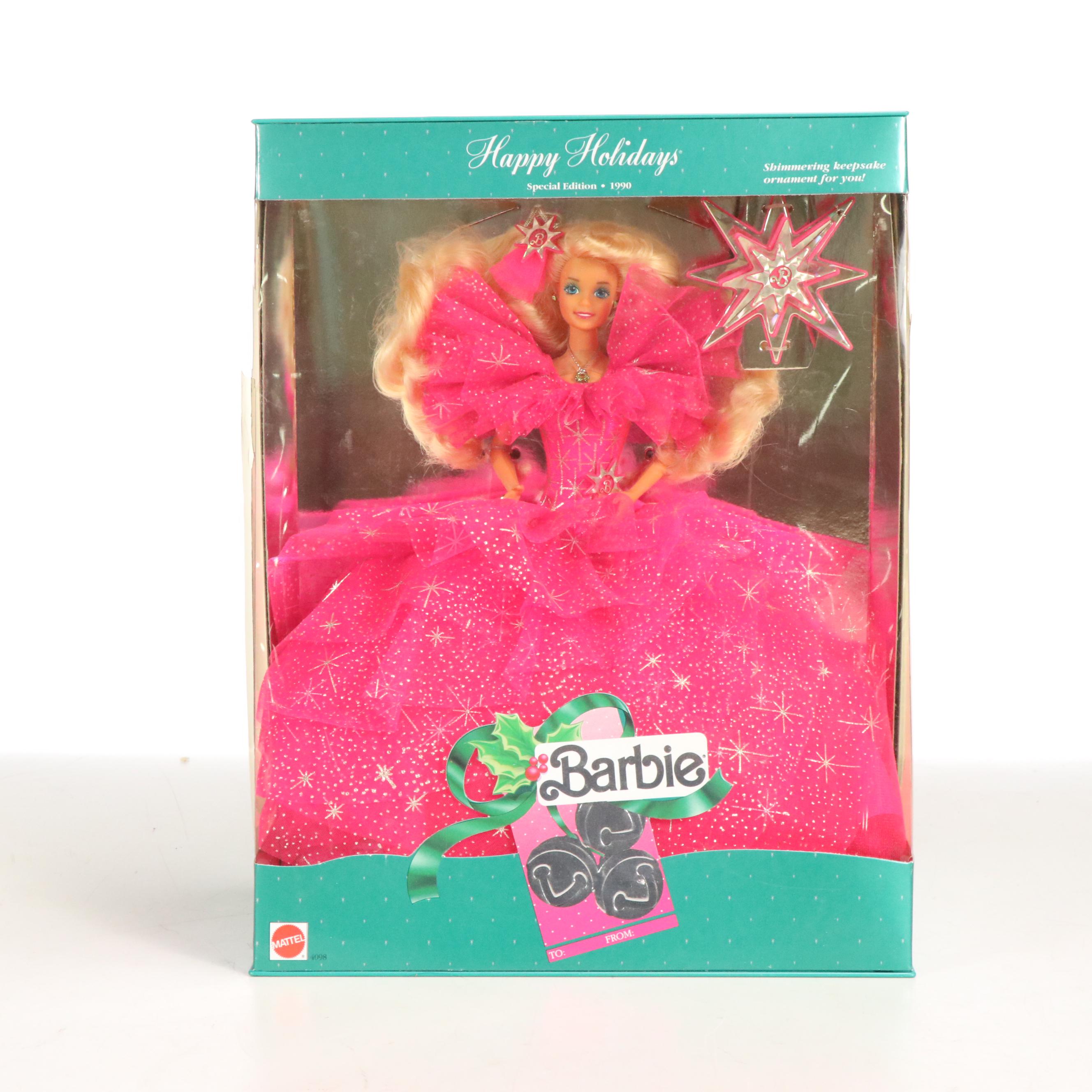 Barbie "Winter Velvet" with "Happy Holidays" Dolls