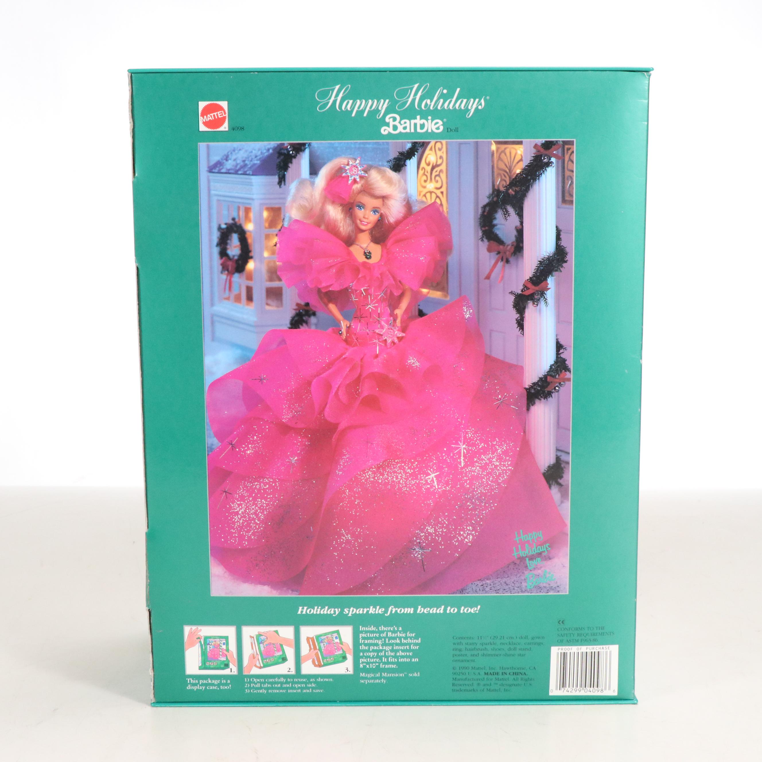 Barbie "Winter Velvet" with "Happy Holidays" Dolls