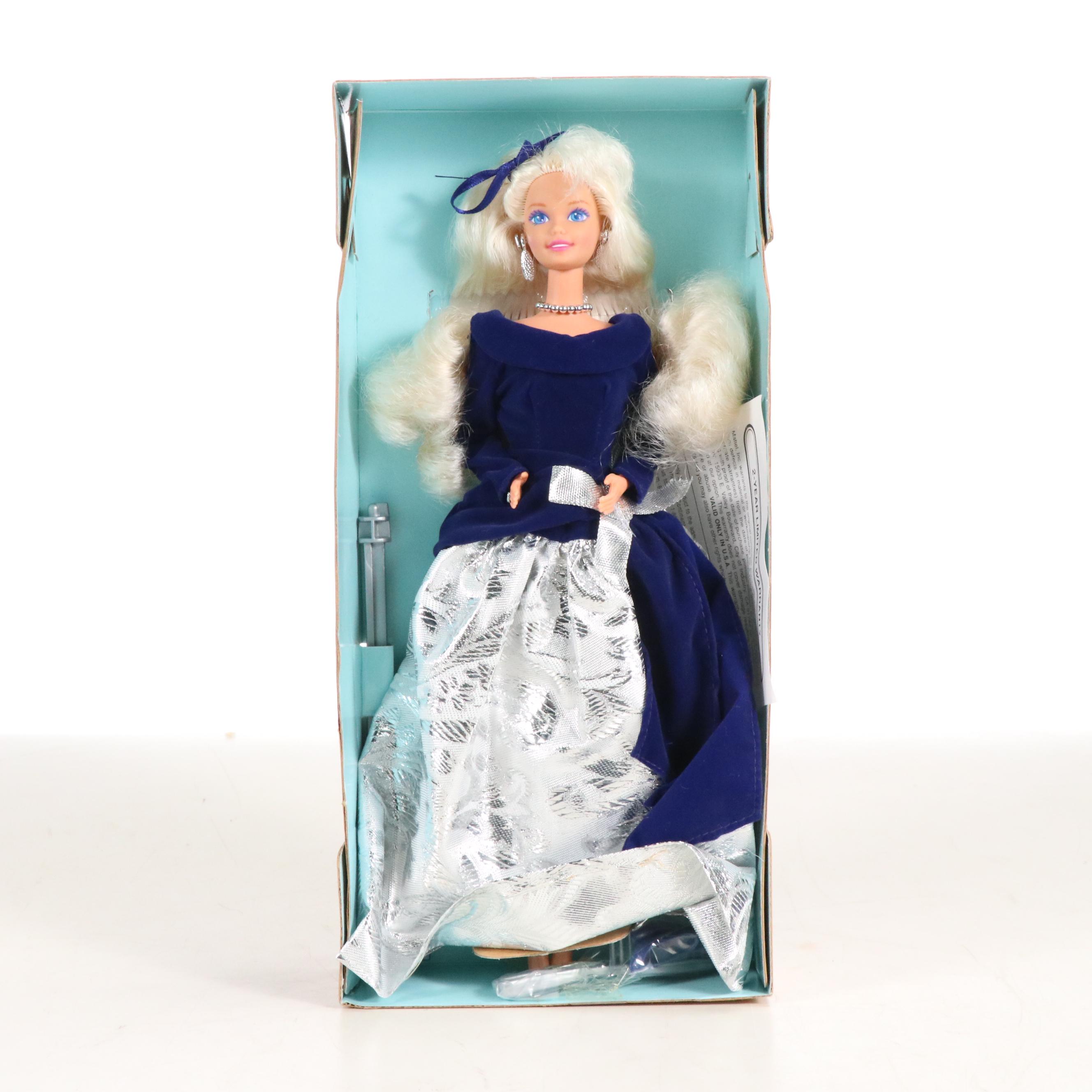 Barbie "Winter Velvet" with "Happy Holidays" Dolls