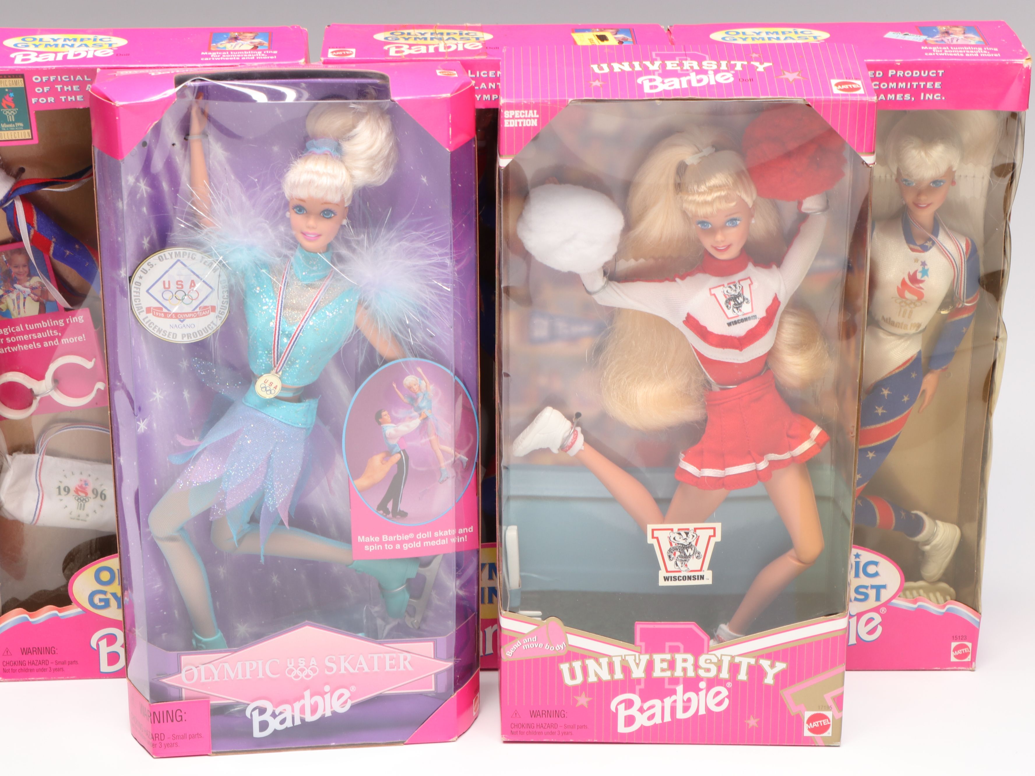 Barbie "Olympic Gymnast", "Olympic Skater" and More Barbie and Ken Dolls