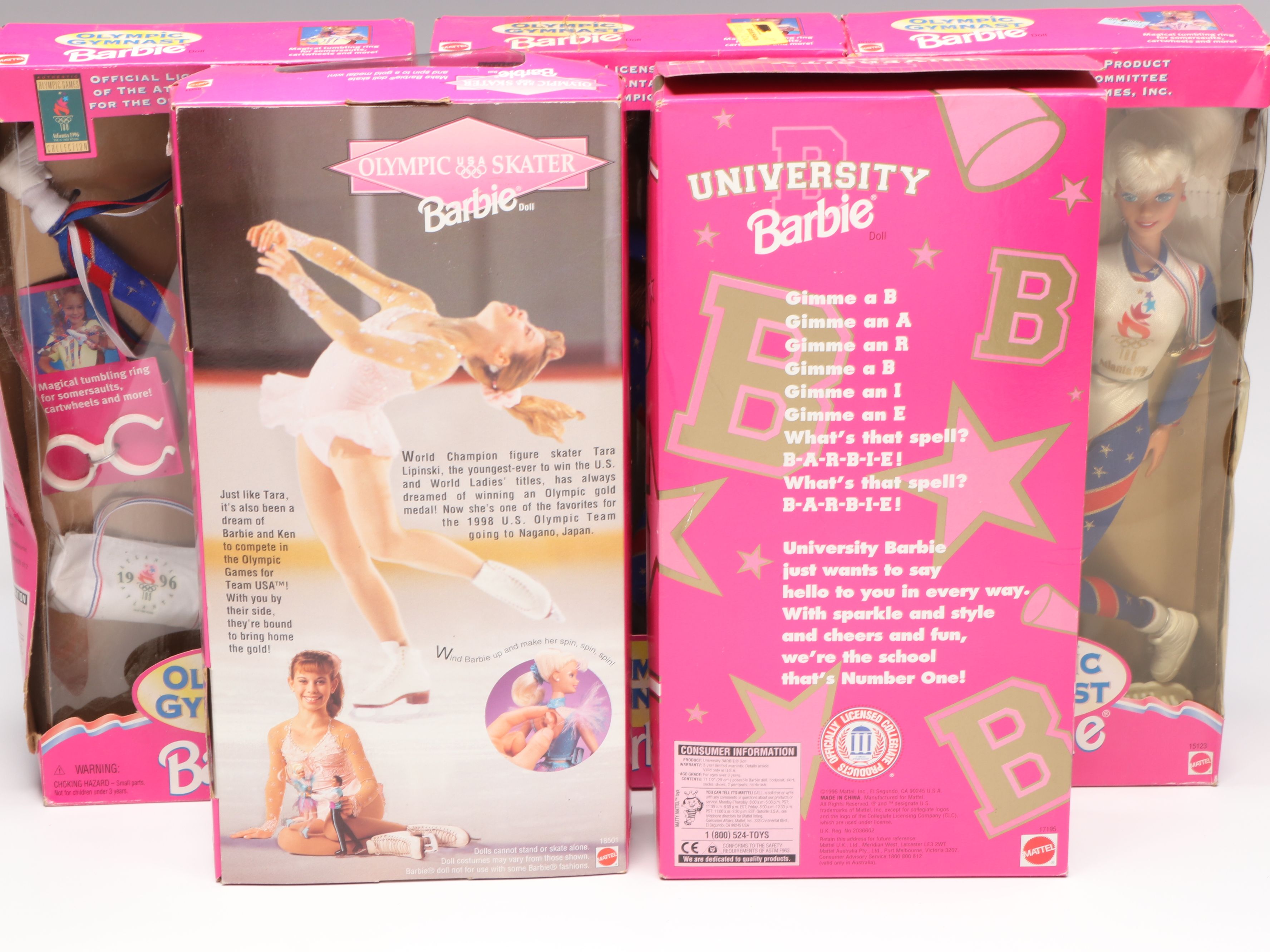 Barbie "Olympic Gymnast", "Olympic Skater" and More Barbie and Ken Dolls