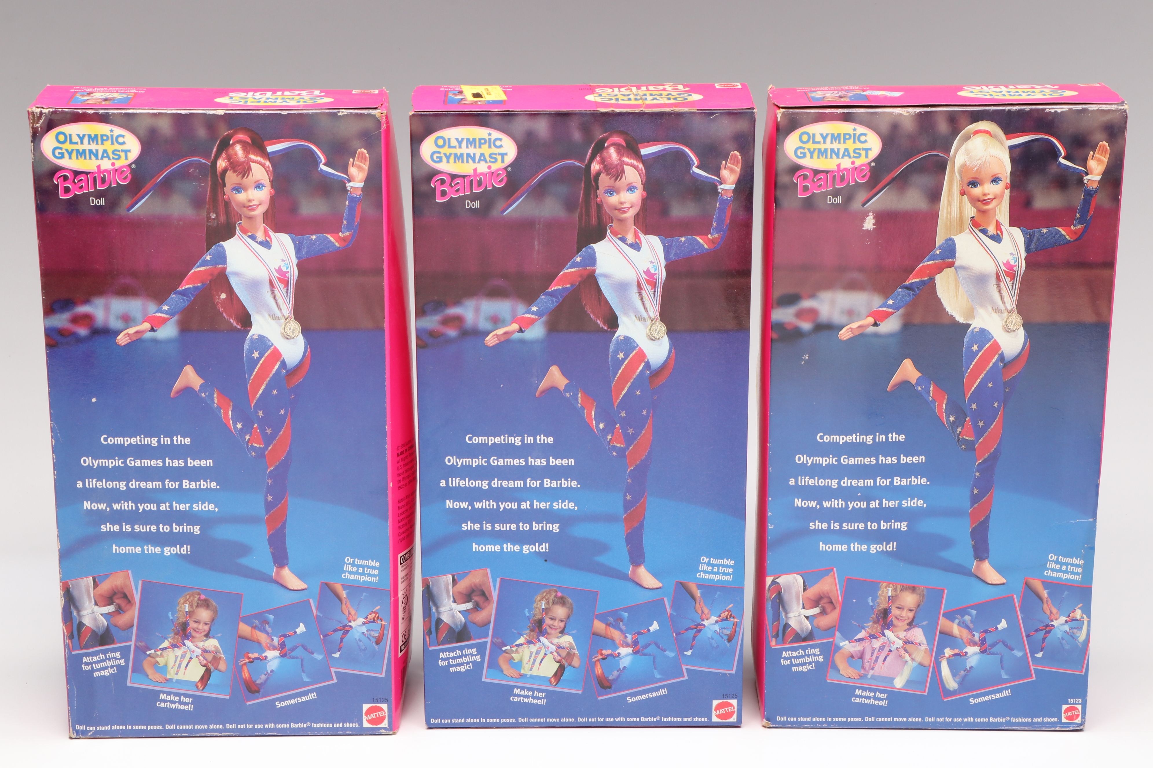 Barbie "Olympic Gymnast", "Olympic Skater" and More Barbie and Ken Dolls