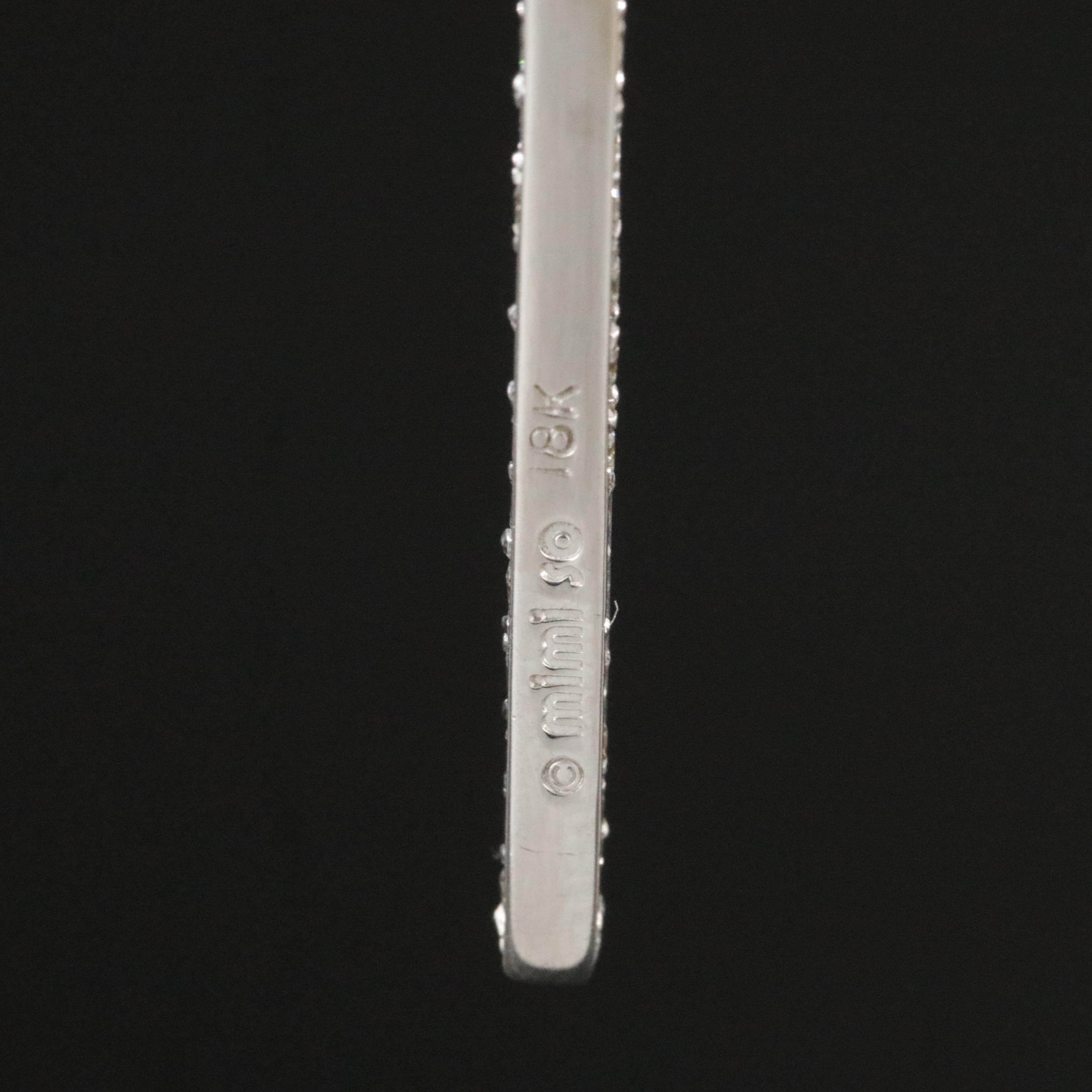 Mimi So 18K 3.45 CTW Piece Stick 3D Pavé Diamond Earrings