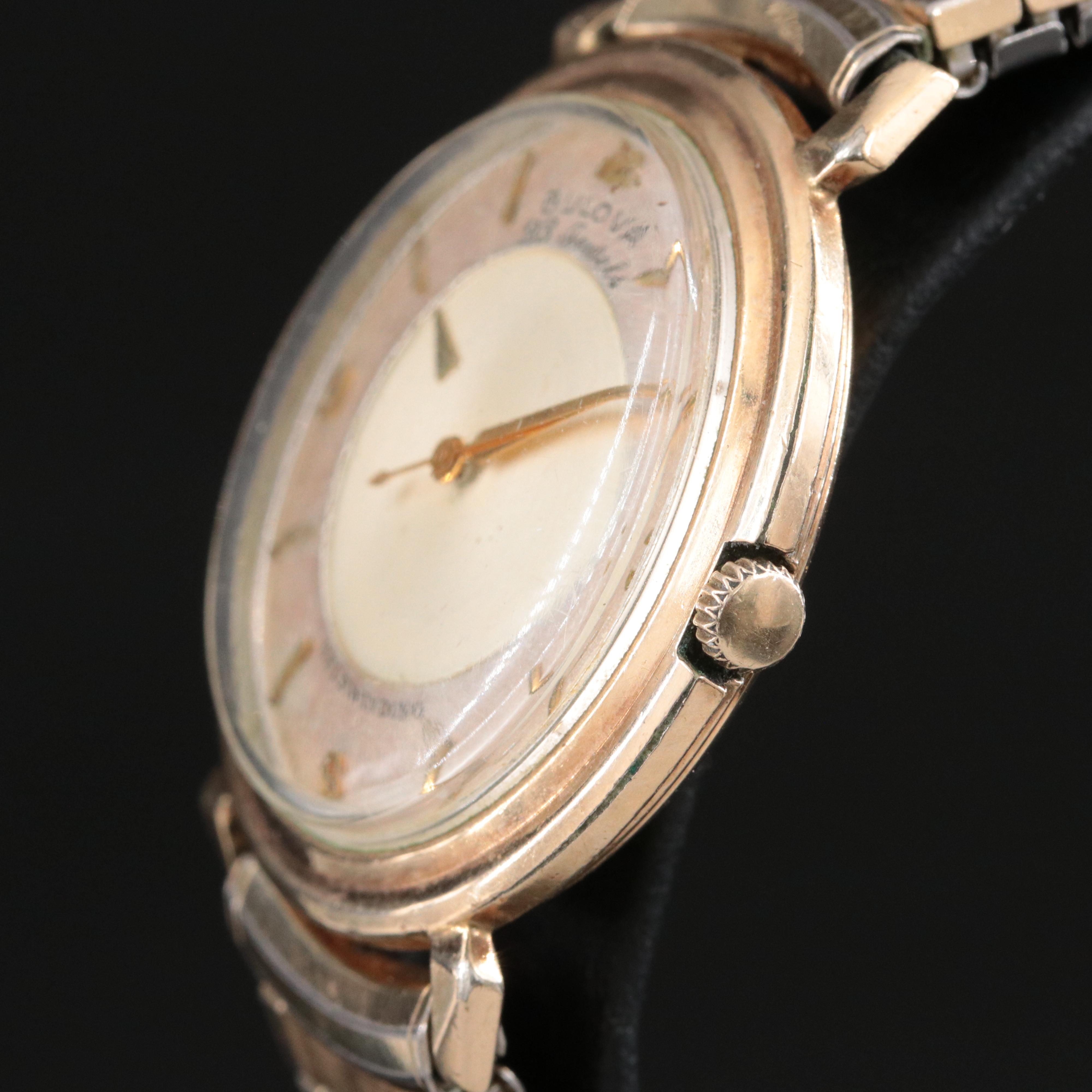 Bulova Mystery Dial Vintage Watch c.1959