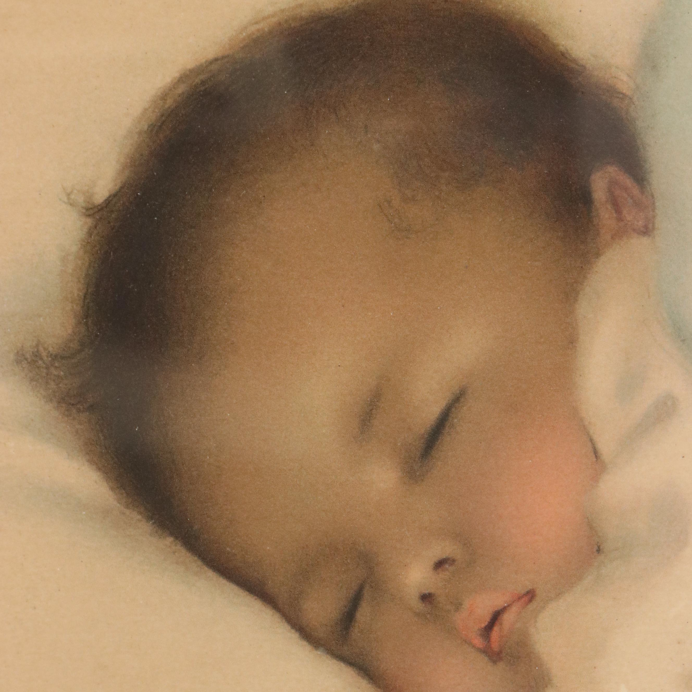 Collotype After Bessie Pease Gutmann "A Little Bit of Heaven," Early 20th C.