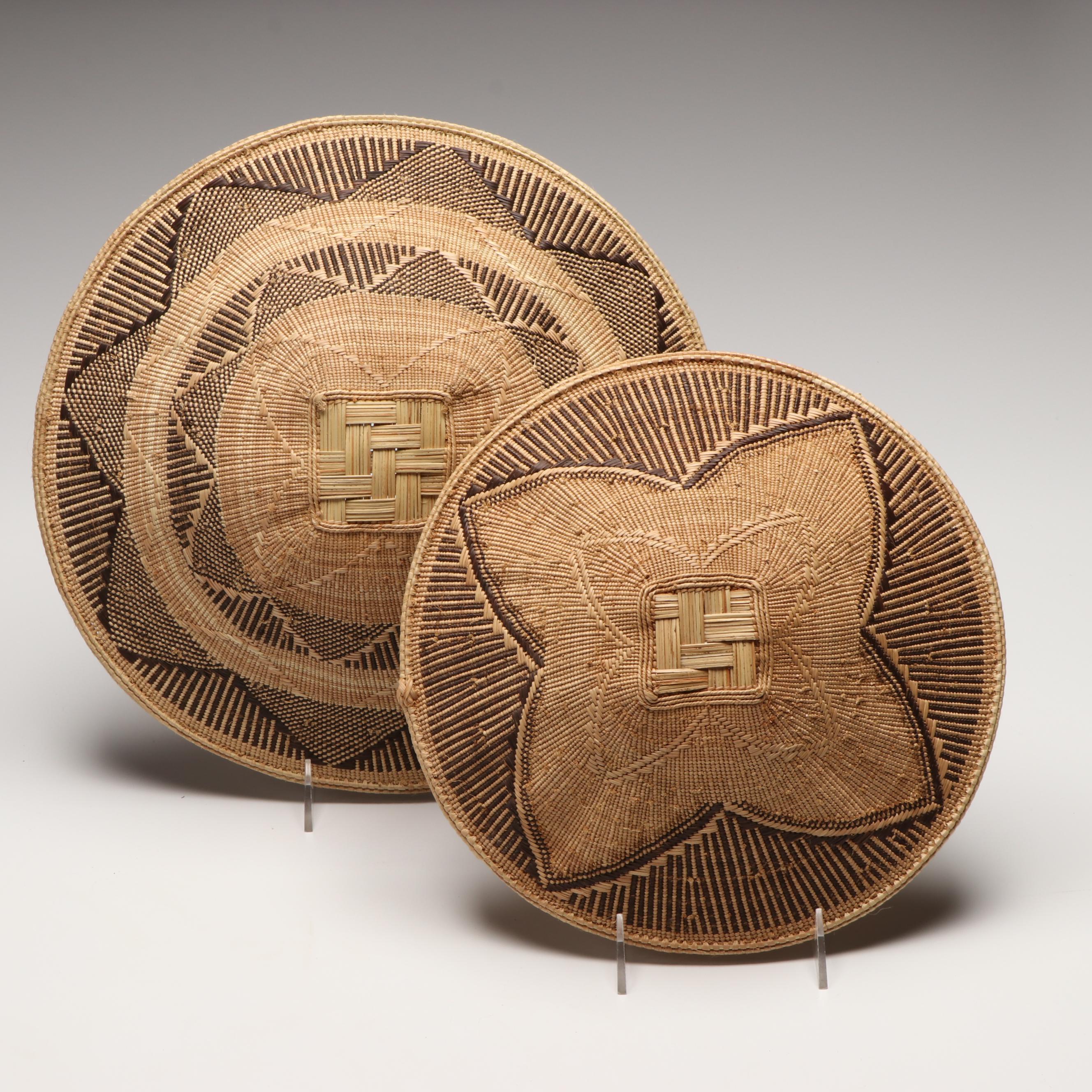 Zimbabwean Shangwe Peoples Handwoven Plant Fiber Baskets