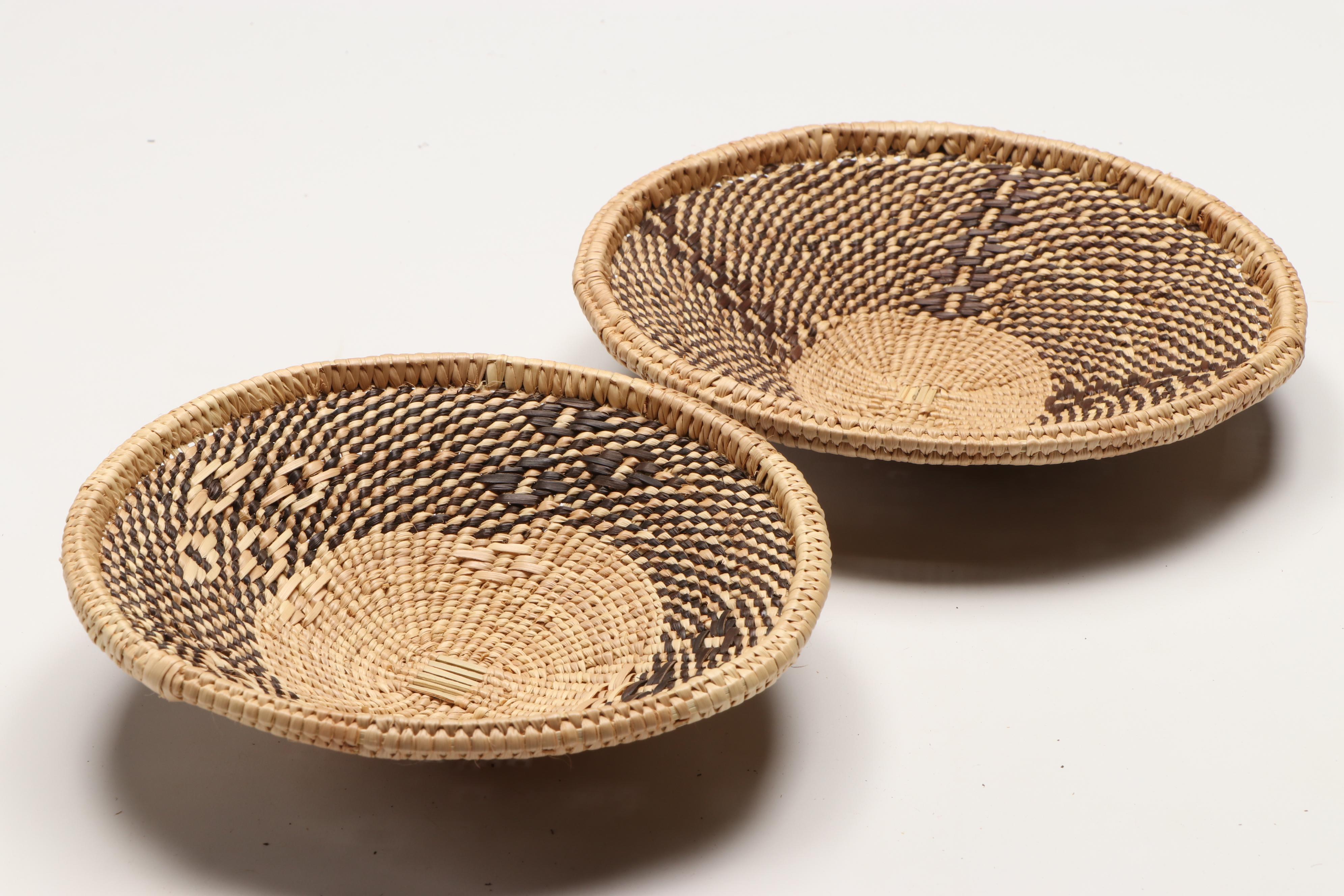 Zimbabwean Shangwe Peoples Handwoven Plant Fiber Baskets