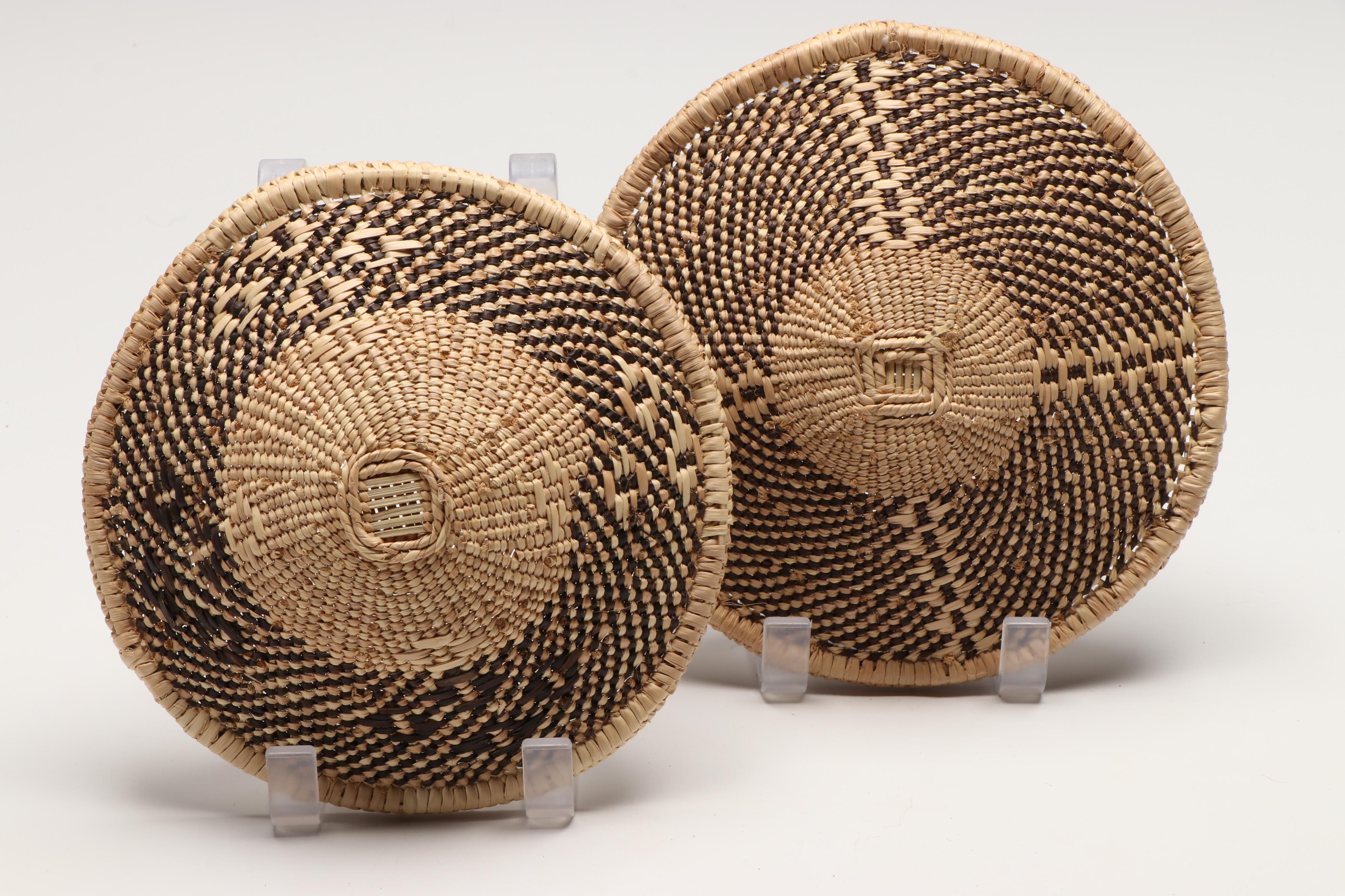 Zimbabwean Shangwe Peoples Handwoven Plant Fiber Baskets