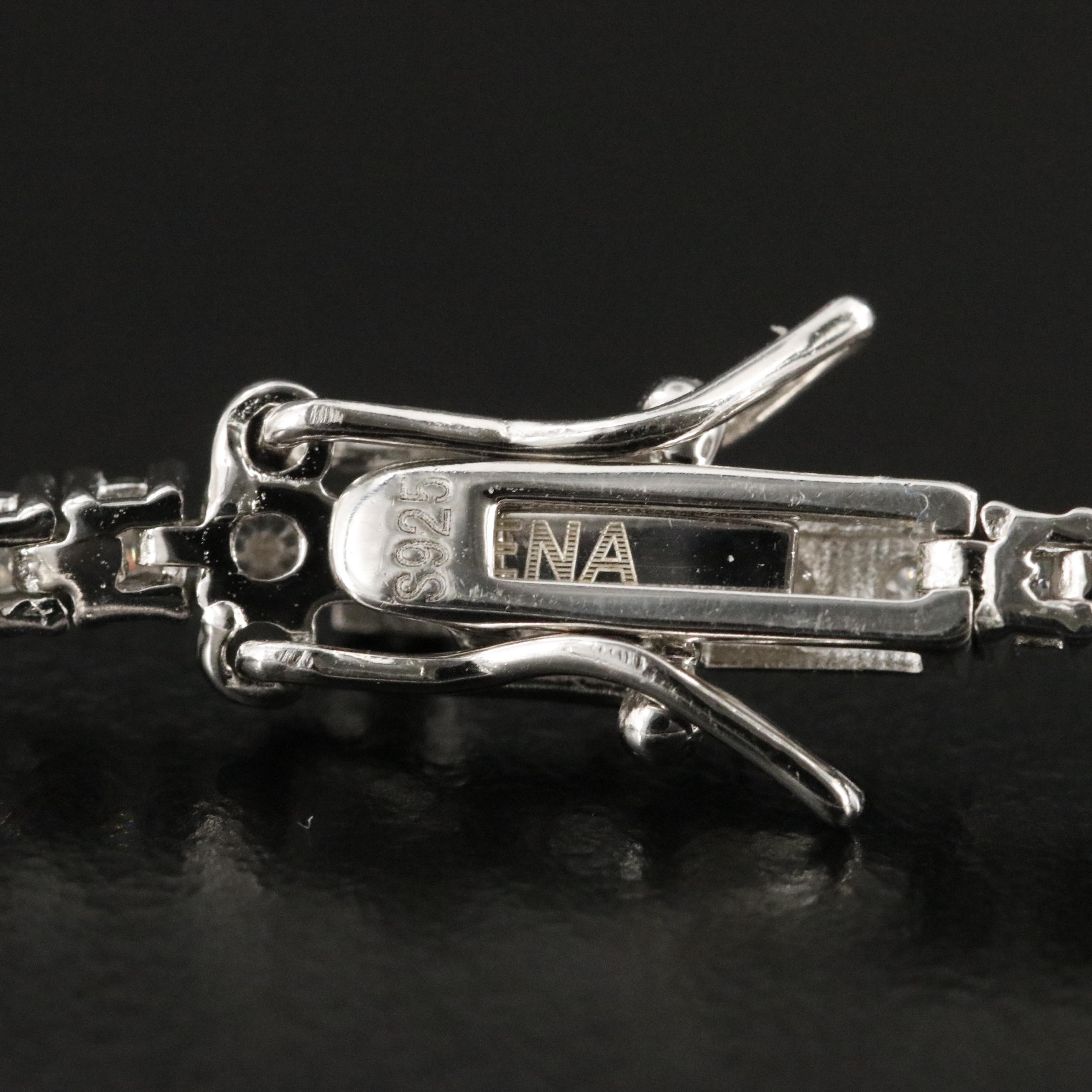 Sterling Moissanite Line Bracelet