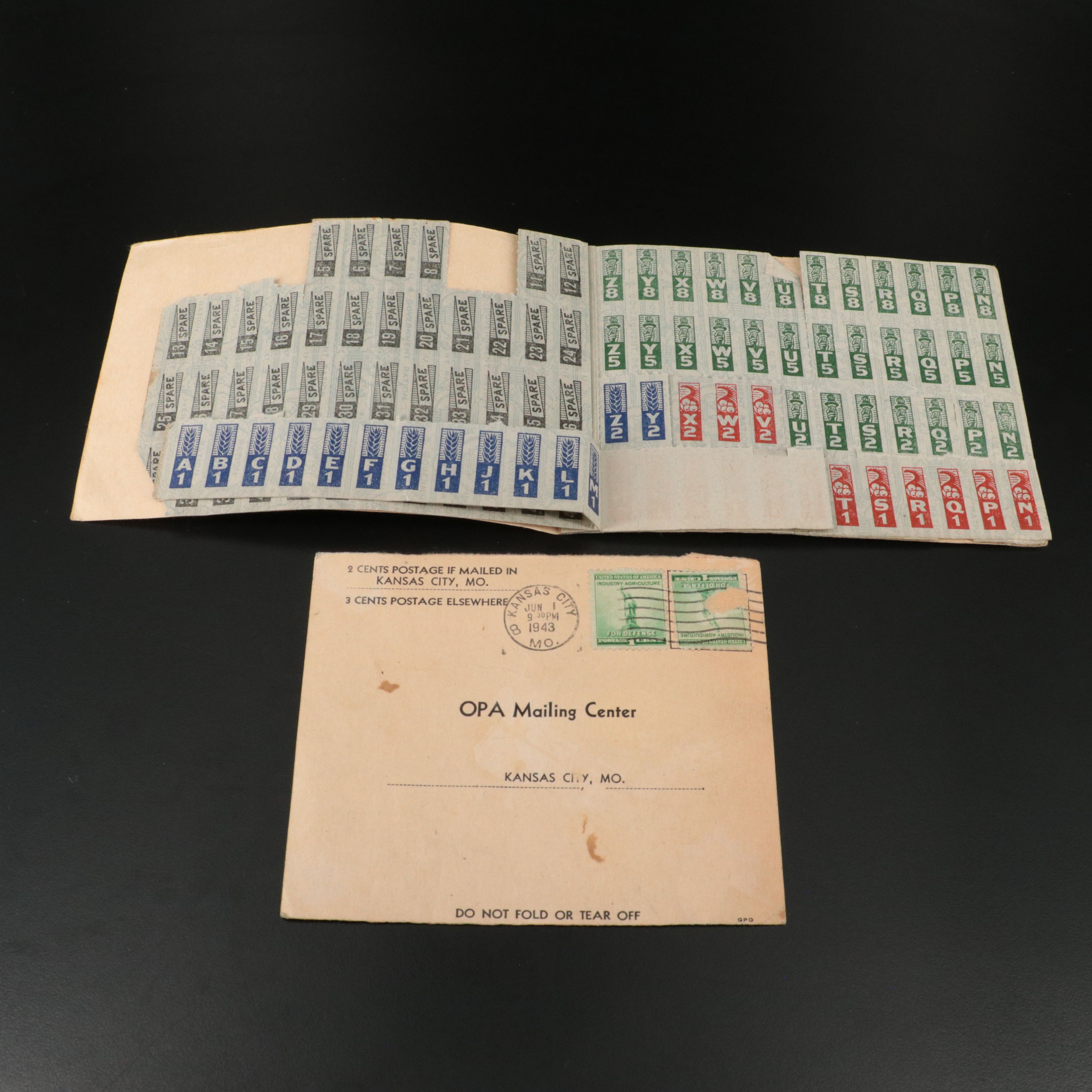 Collection of WW2 Ration Book with Stamps