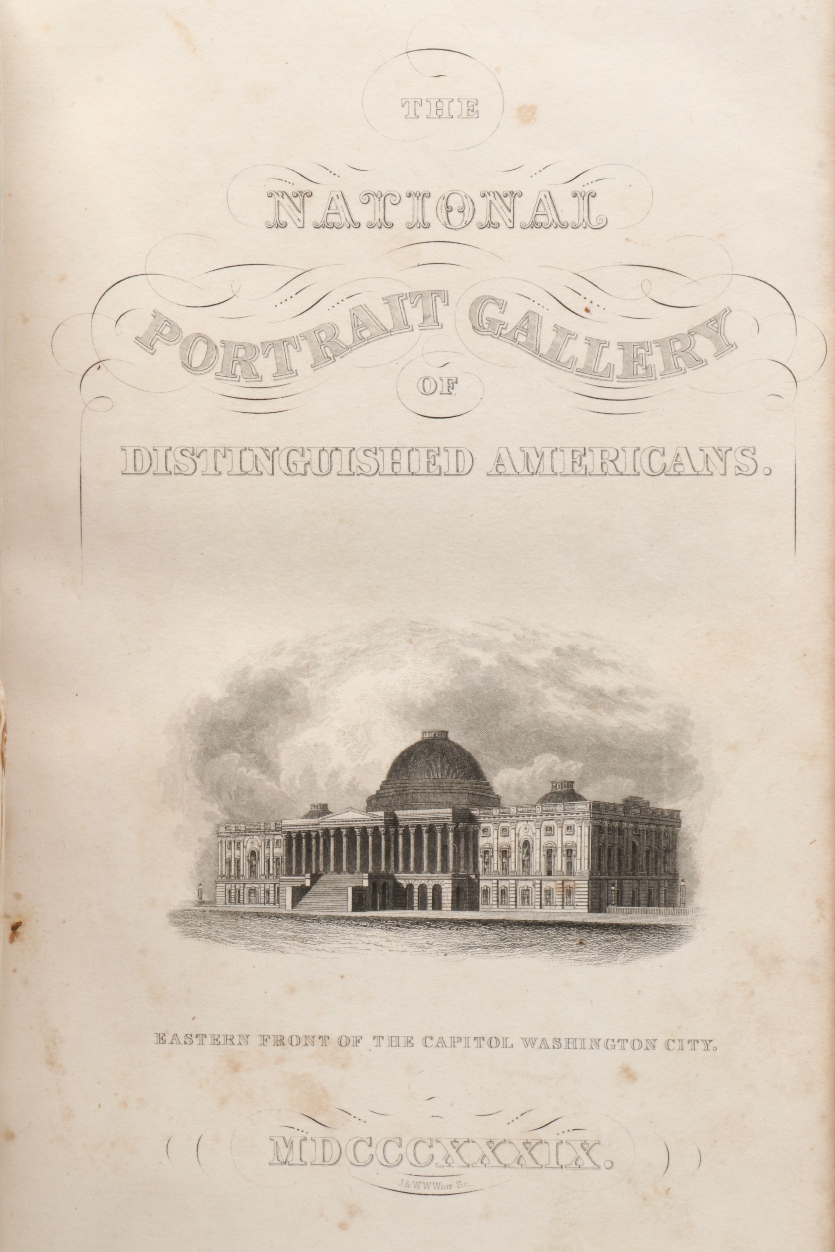 "The National Portrait Gallery of Distinguished Americans" Vol. IV, 1839