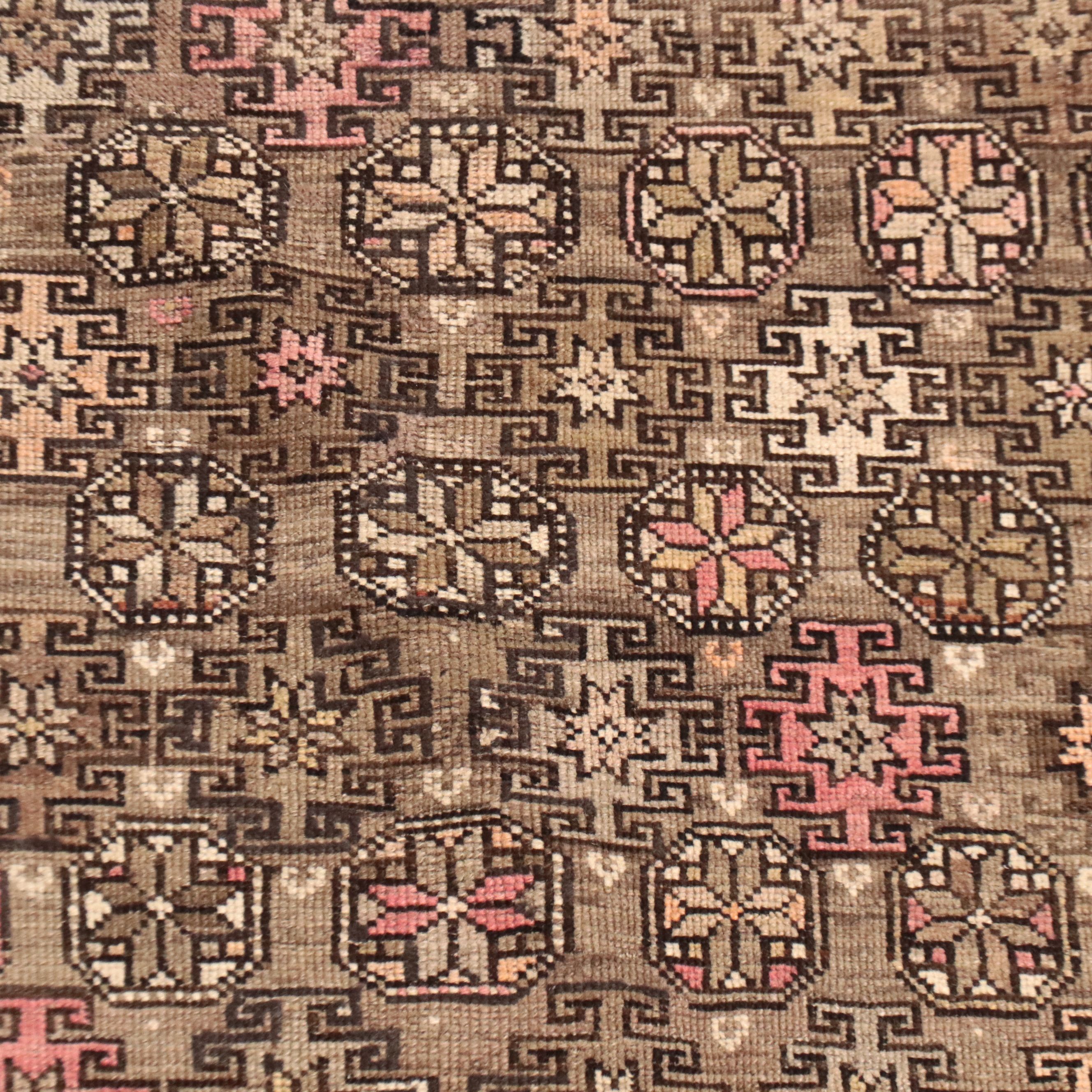 3'9 x 5'8 Hand-Knotted Turkish Khotan Area Rug