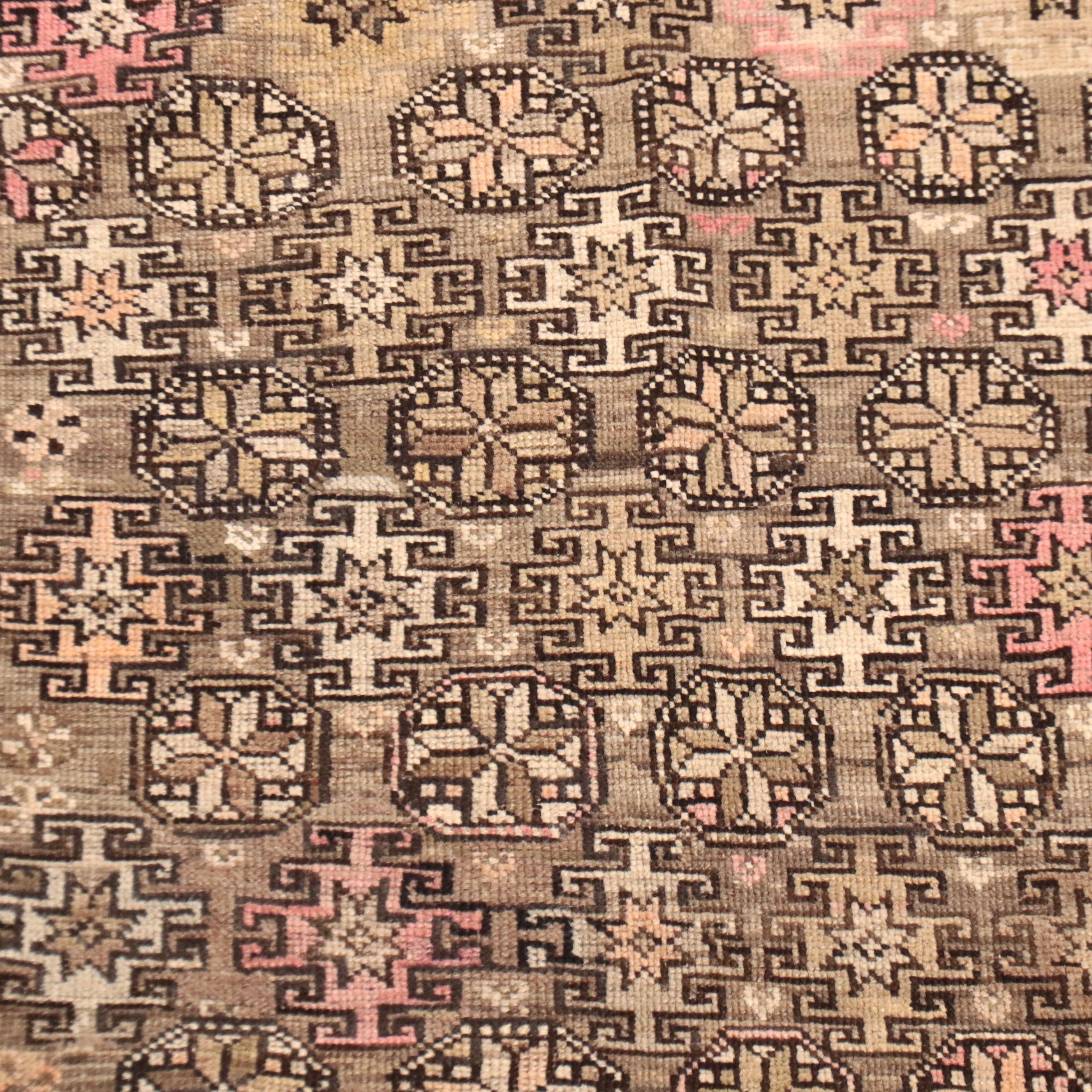 3'9 x 5'8 Hand-Knotted Turkish Khotan Area Rug