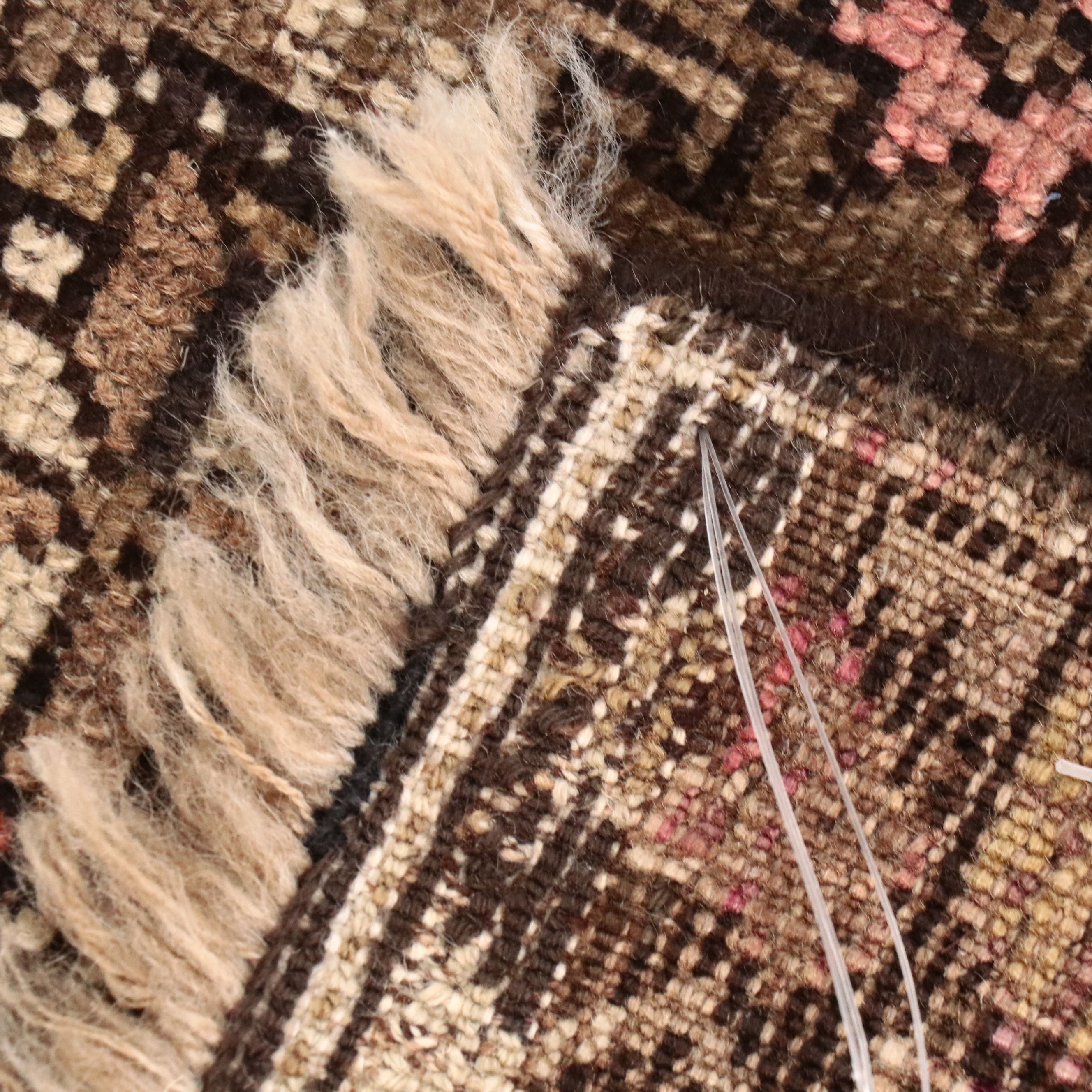 3'9 x 5'8 Hand-Knotted Turkish Khotan Area Rug