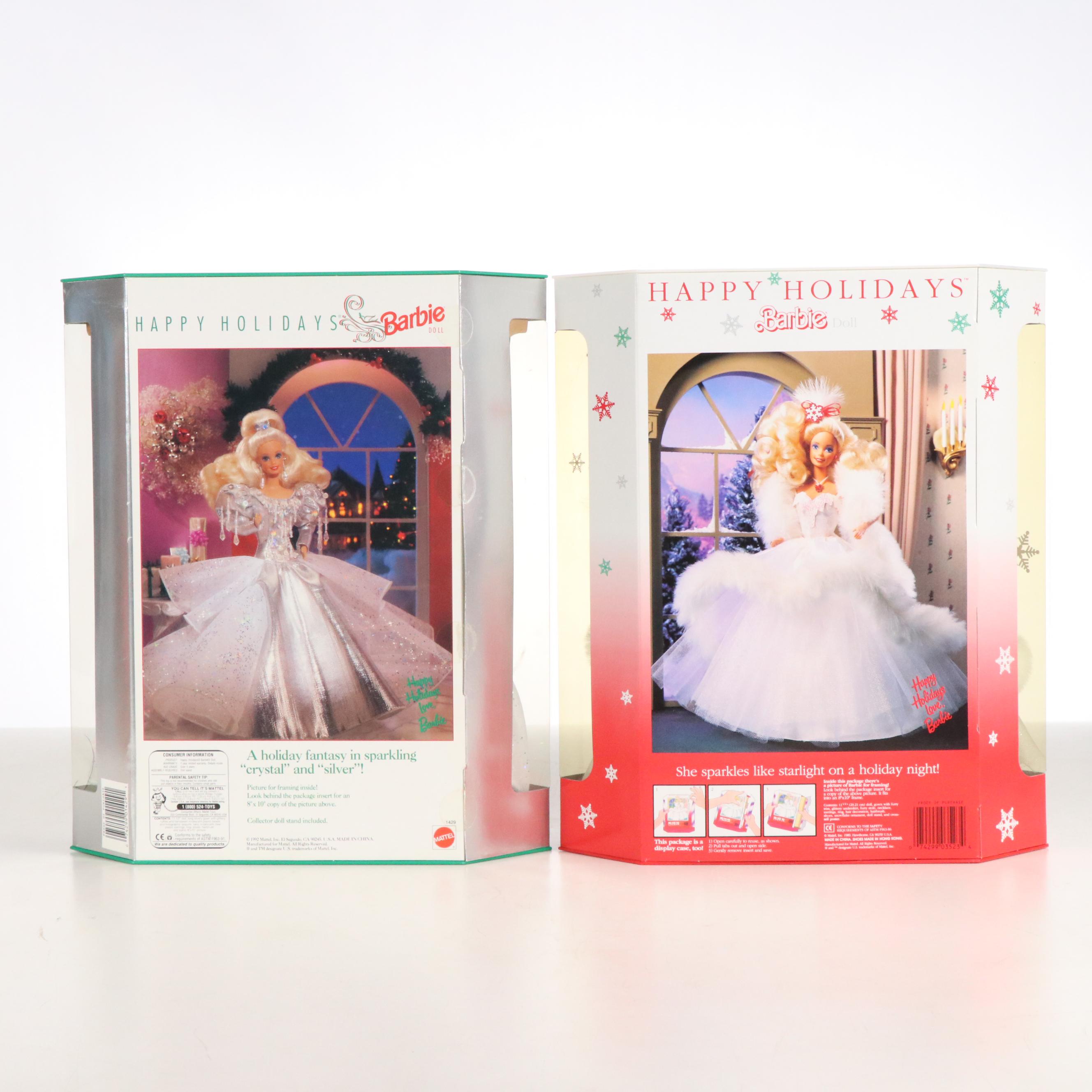 Barbie "Winter Velvet" with "Happy Holidays" Dolls