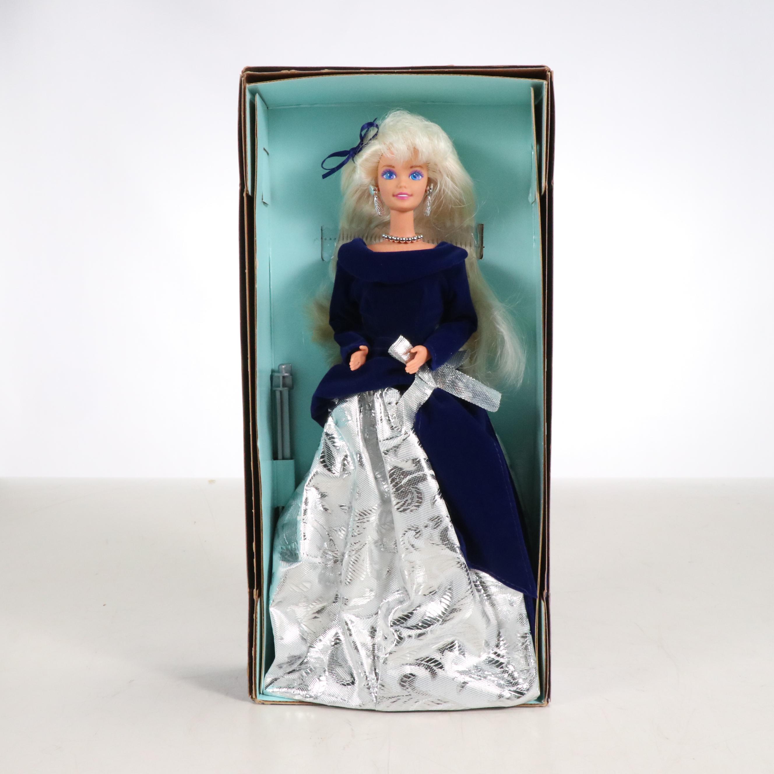 Barbie "Winter Velvet" with "Happy Holidays" Dolls