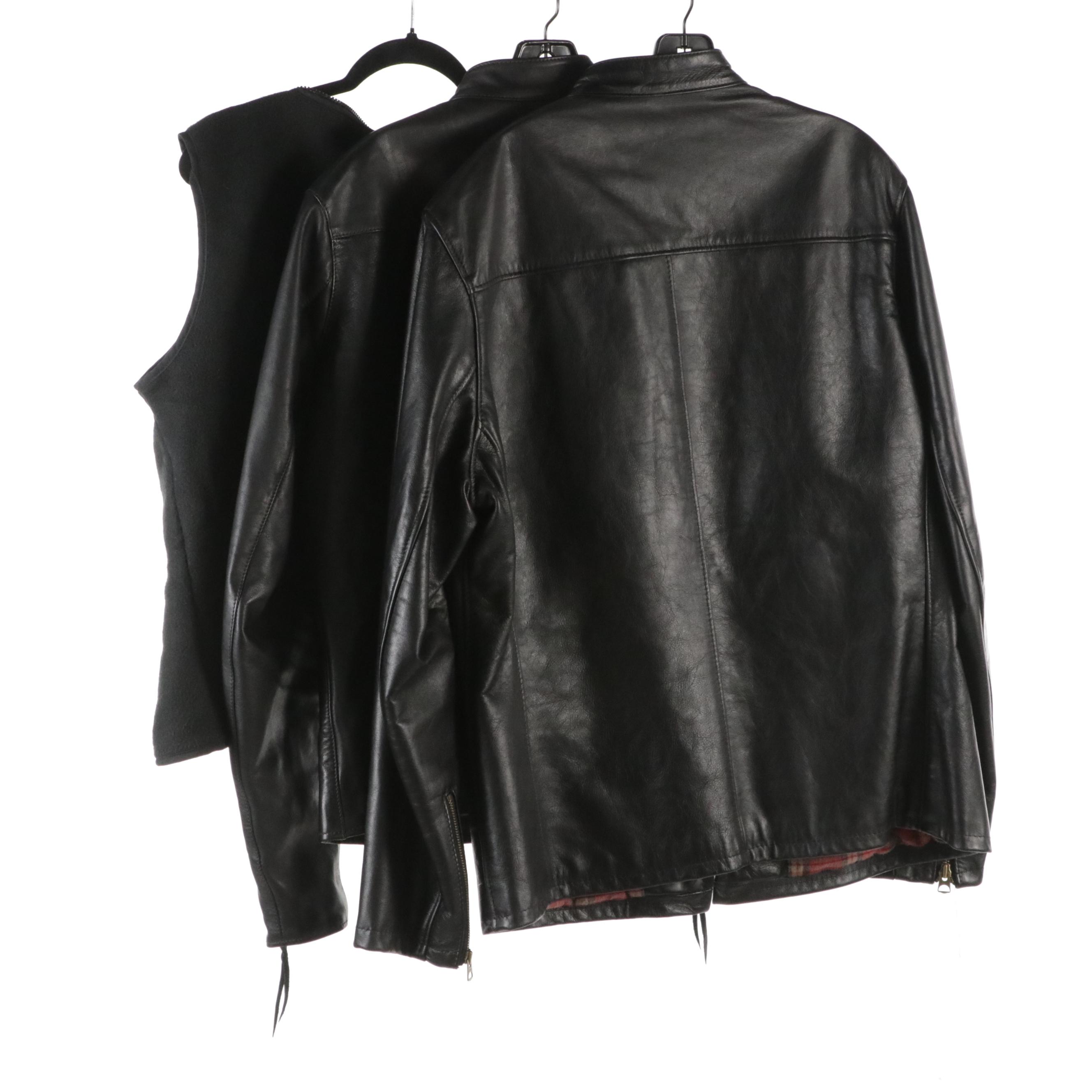 Men's Schott and Eastman Sportswear Leather Jackets with Vanson Liner