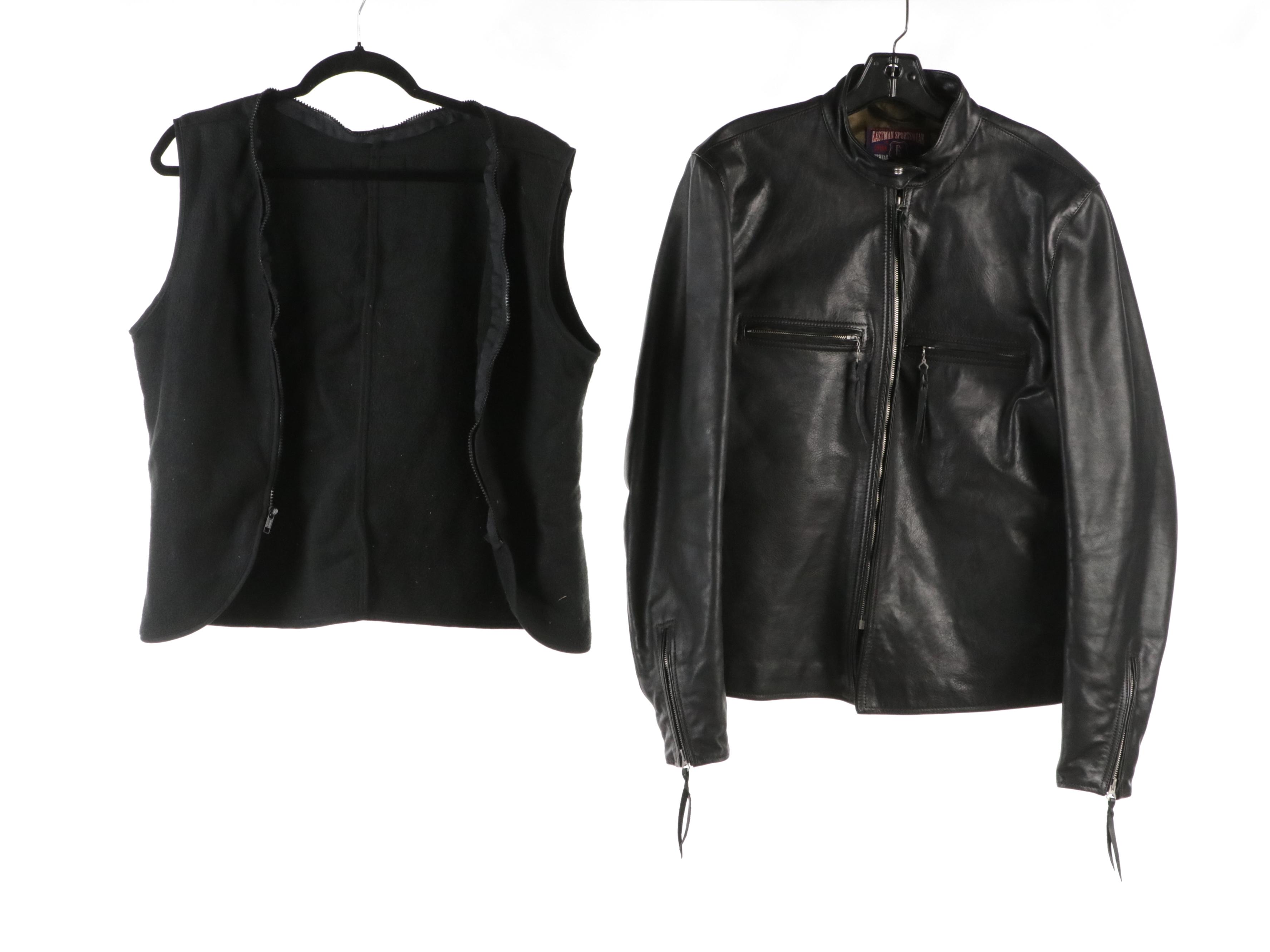 Men's Schott and Eastman Sportswear Leather Jackets with Vanson Liner