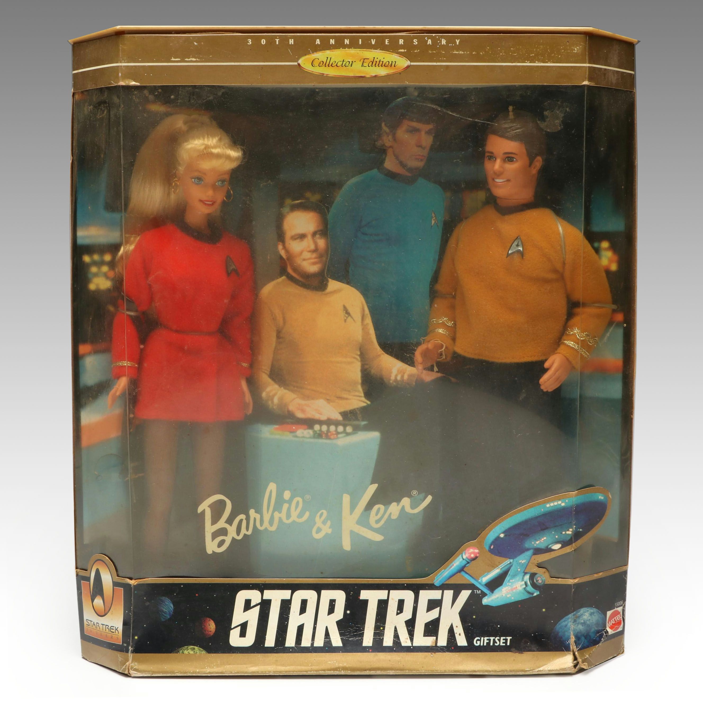Barbie and Ken "Star Trek" Gift Set Dolls and Collector Timepiece