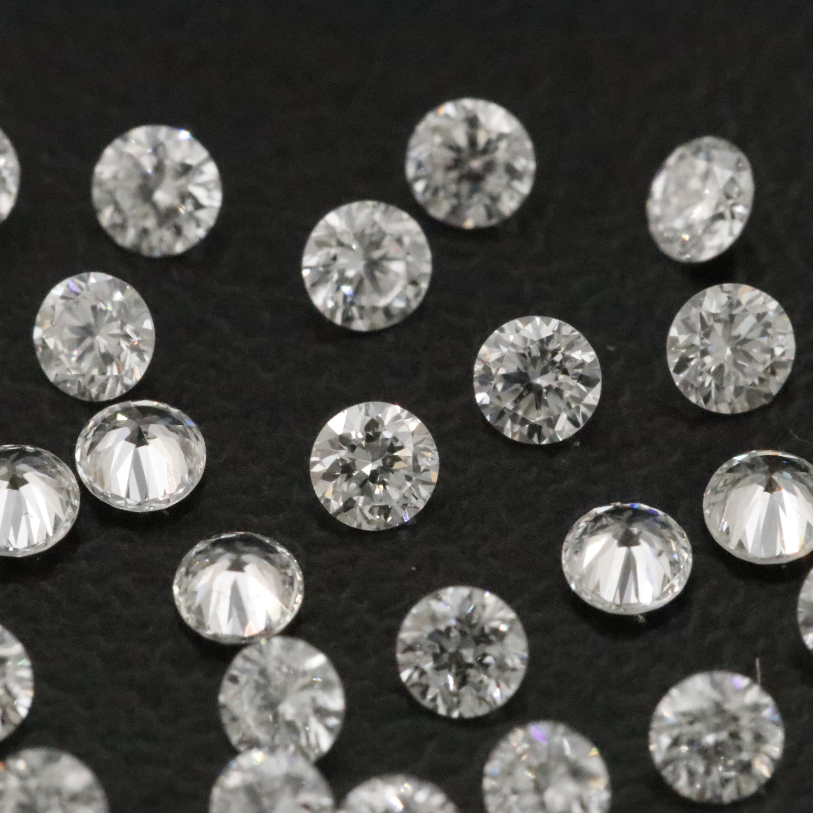 Loose 2.01 CTW Lab Grown Diamond Melee Lot