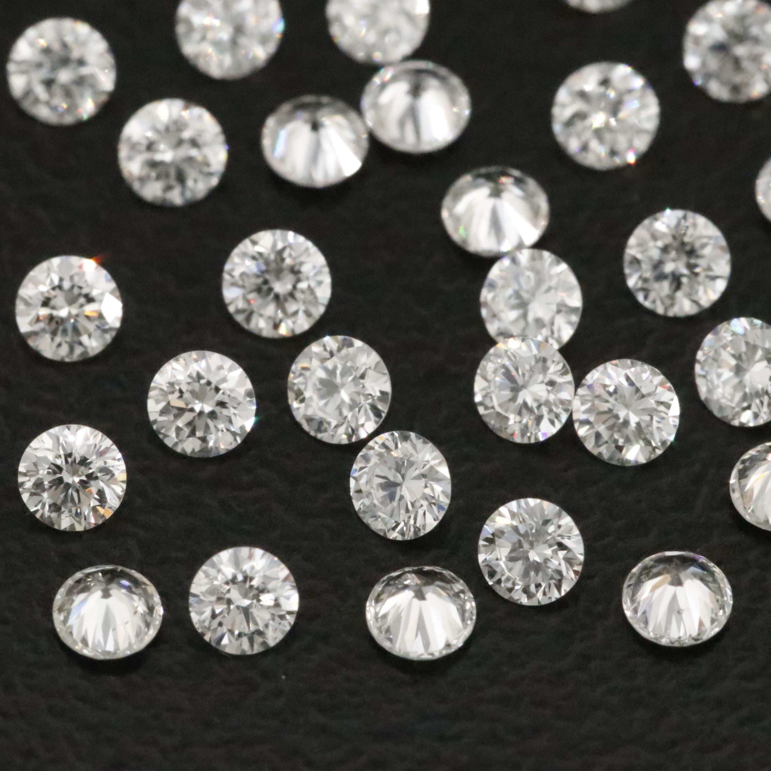 Loose 2.01 CTW Lab Grown Diamond Melee Lot