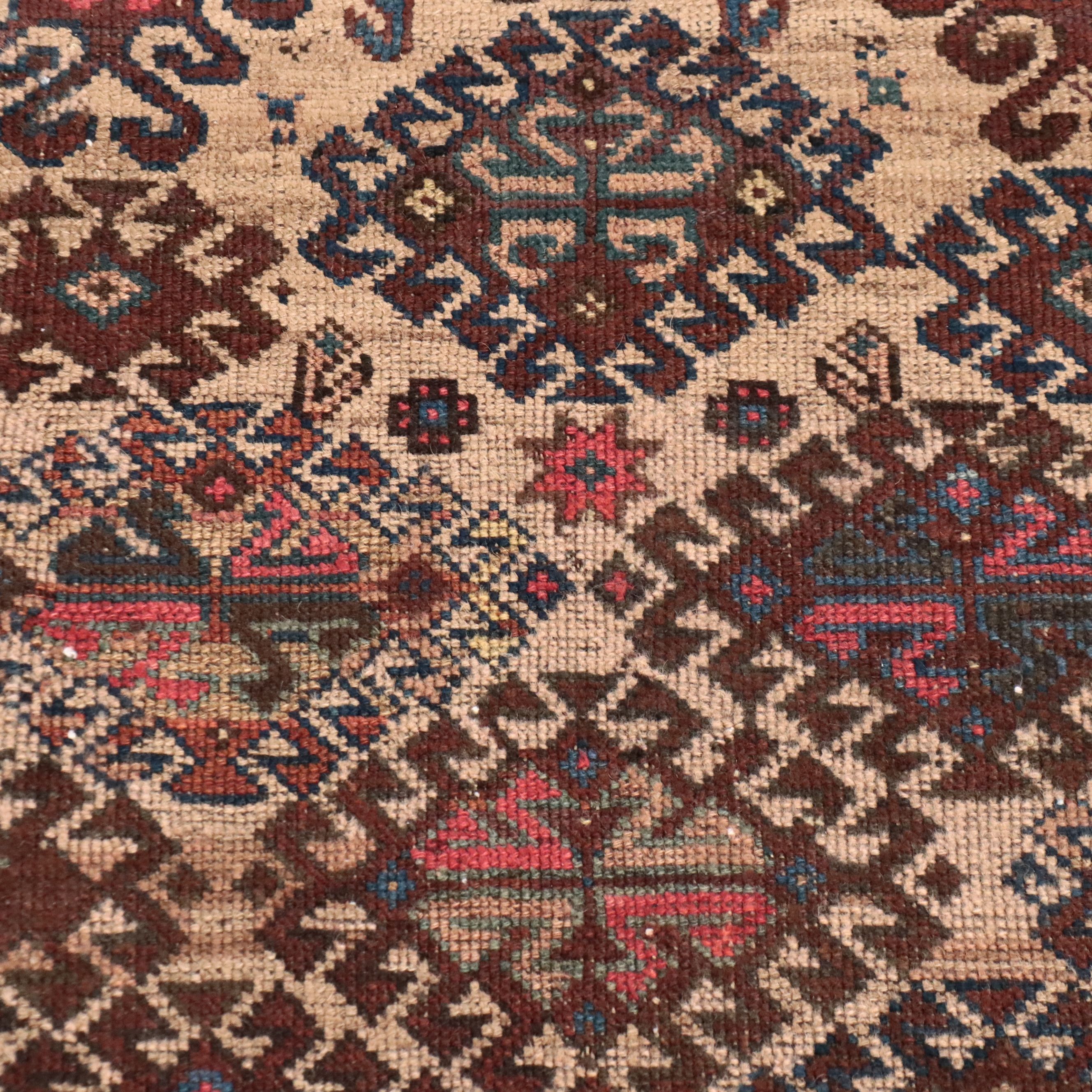 2'5 x 3'11 Hand-Knotted Turkish Baluch Accent Rug